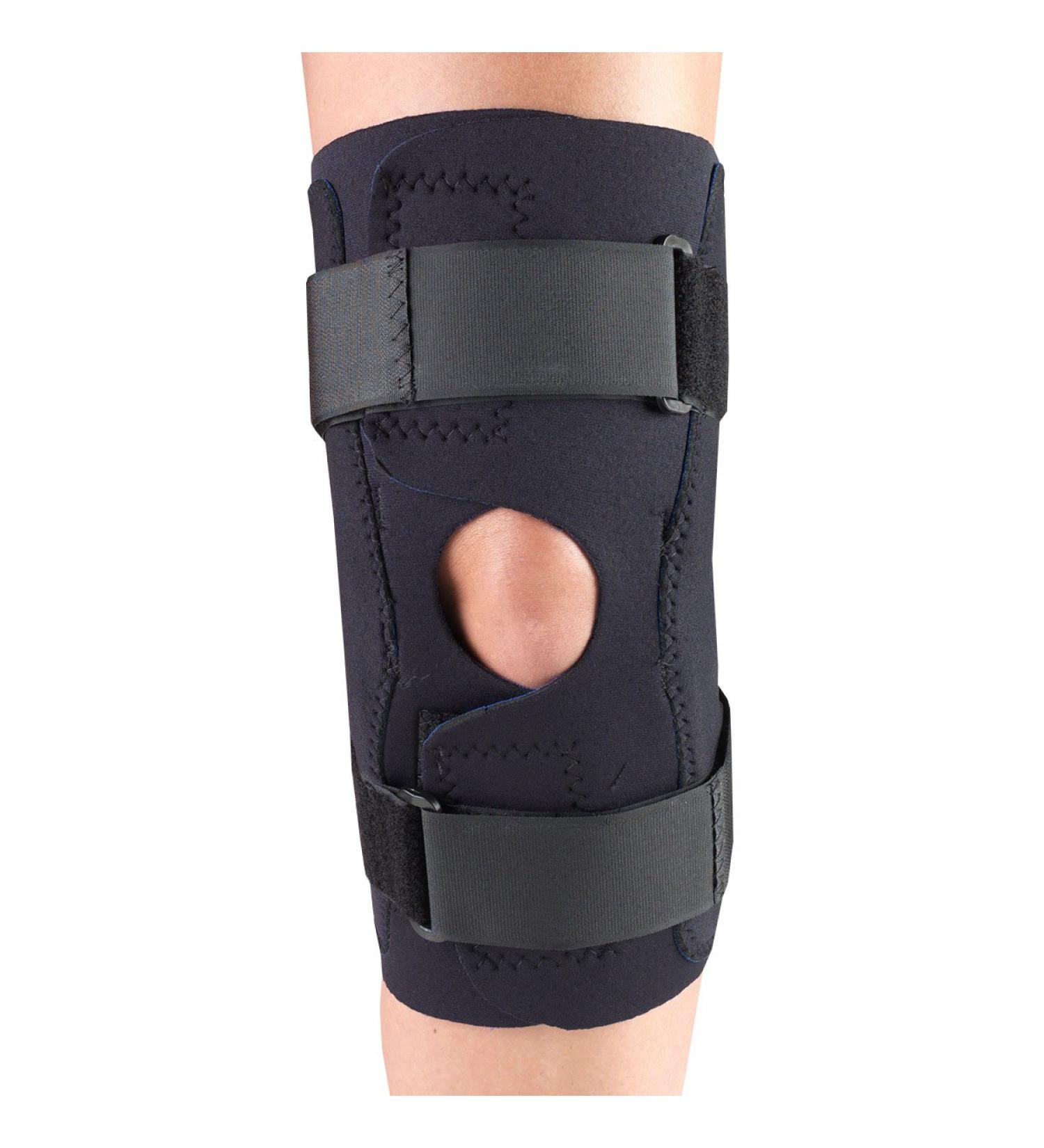 OTC Knee Stabilizer Wrap | Hinged Bars | Neoprene | Black | Large | International Shipping - Buy Online on GoSupps.com