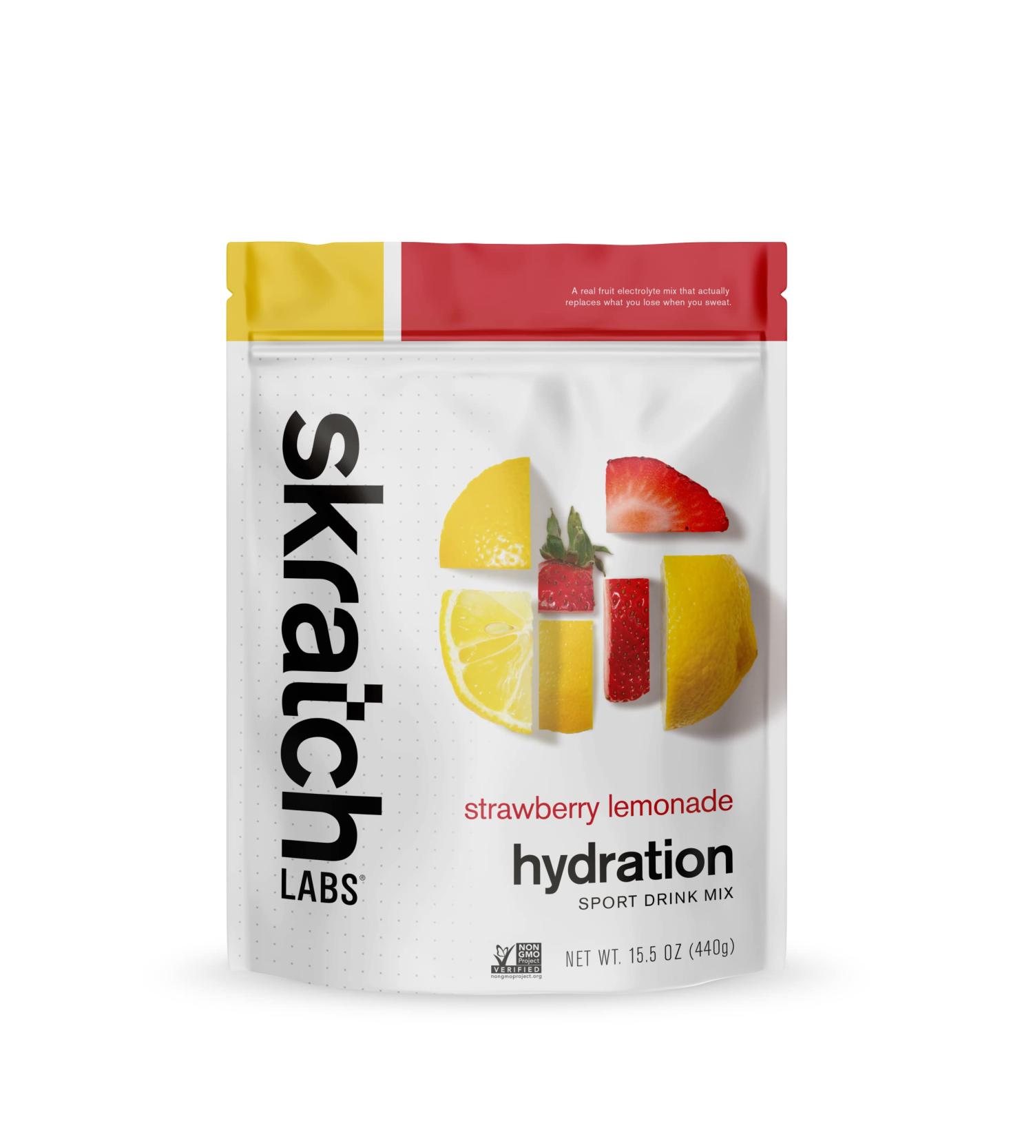Skratch Labs Hydration Powder | Strawberry Lemonade Sport Drink Mix | Electrolytes for Exercise, Endurance & Performance | 20 Servings | Non-GMO Vegan Kosher - Pack of 1 - Buy Online on GoSupps.com