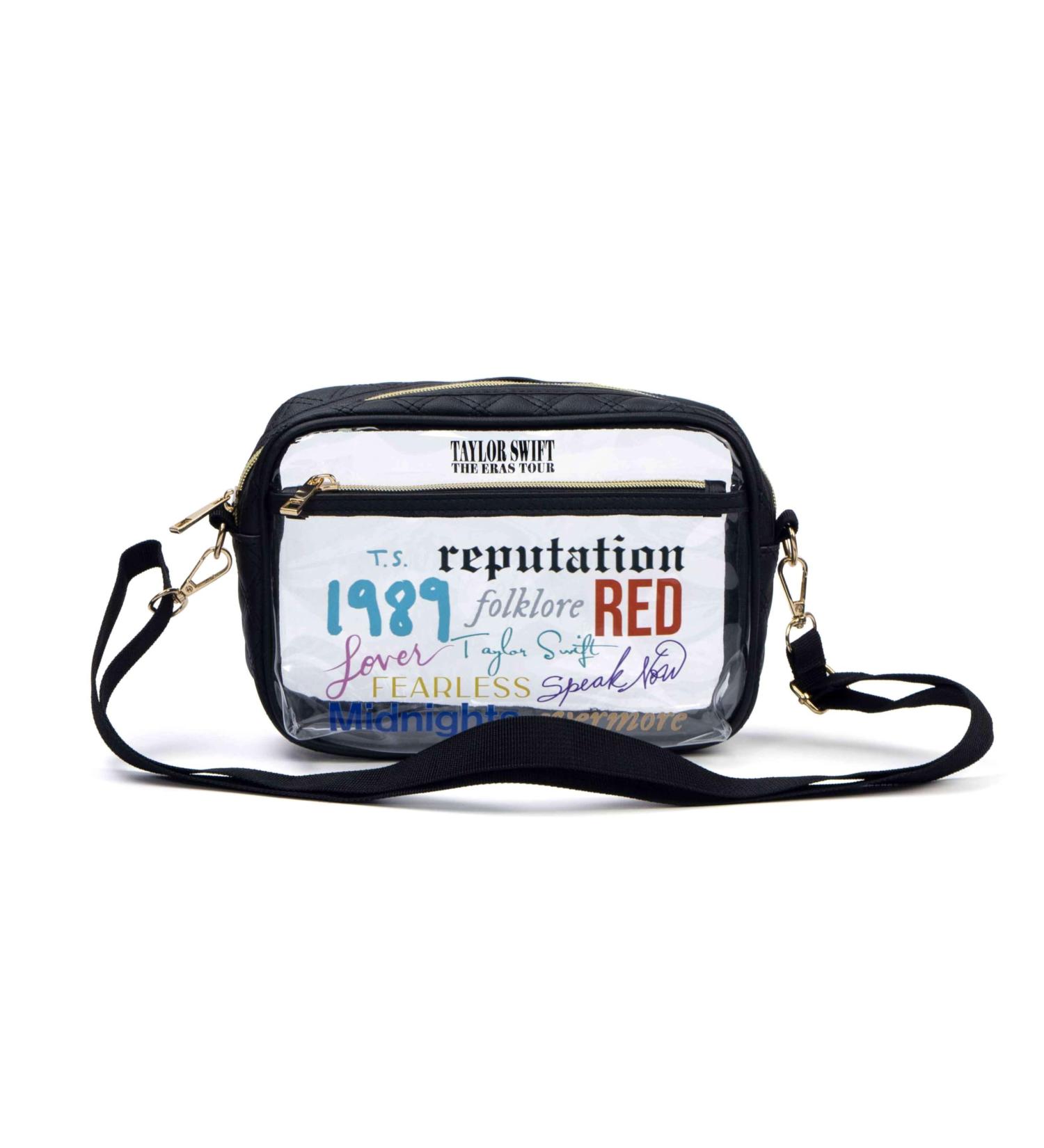 Stadium Approved Clear Era Bag - Clear/Black Crossbody Purse for Concerts & Events | One Size - Buy Online on GoSupps.com