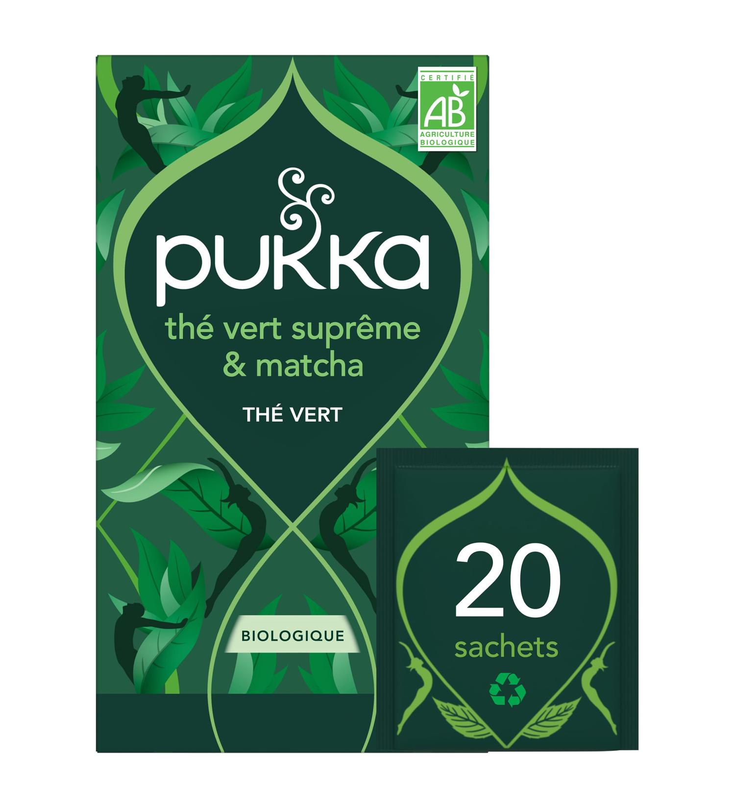 Pukka th vert matcha supr me bio 20 sachets 20 Unidad (Paquete de 1) - Buy Online on GoSupps.com