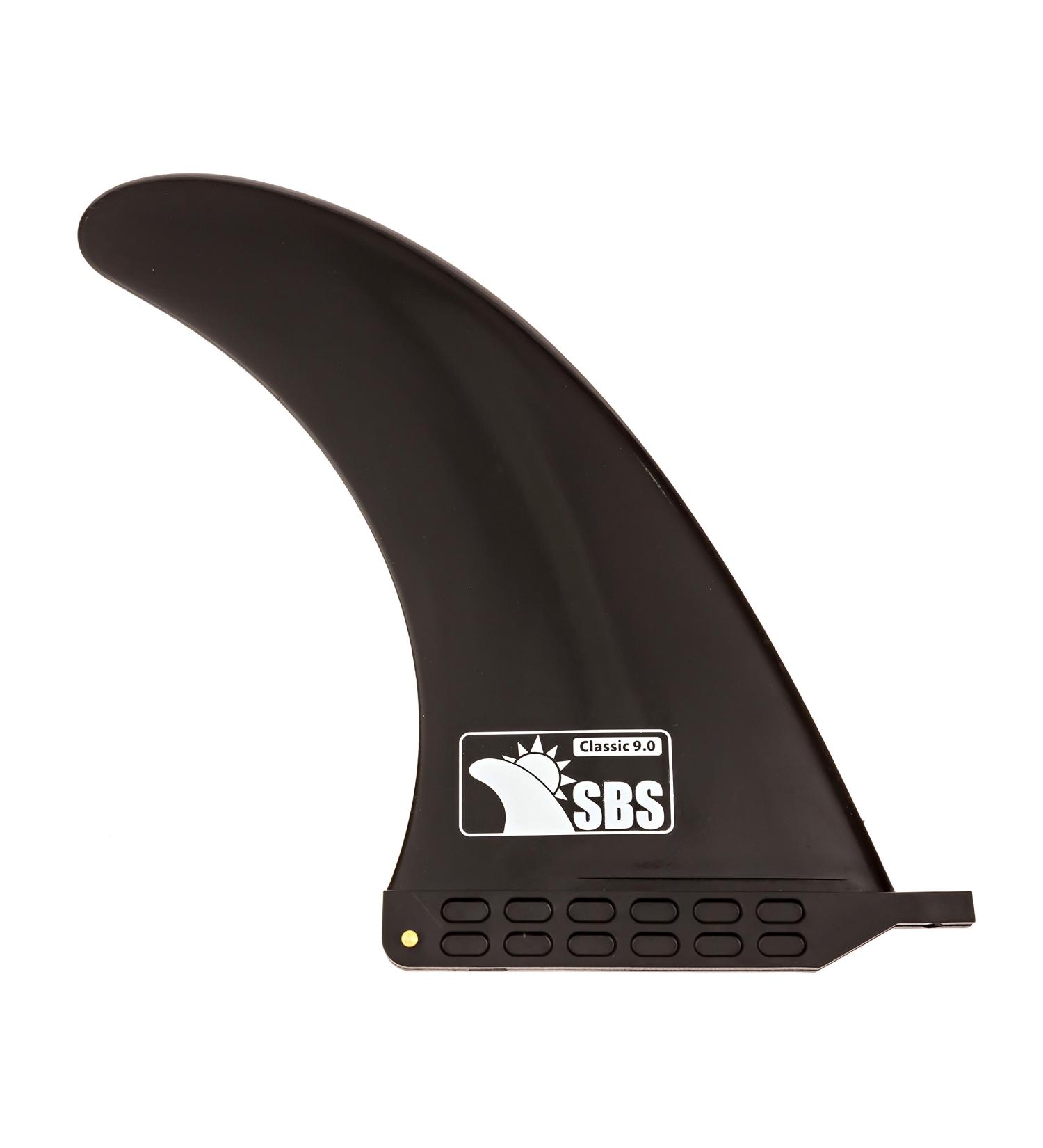 Santa Barbara Surfing SBS 9 Longboard & SUP Single Fin - Black Center Fin for Surfboards & Paddleboards - Buy Online on GoSupps.com