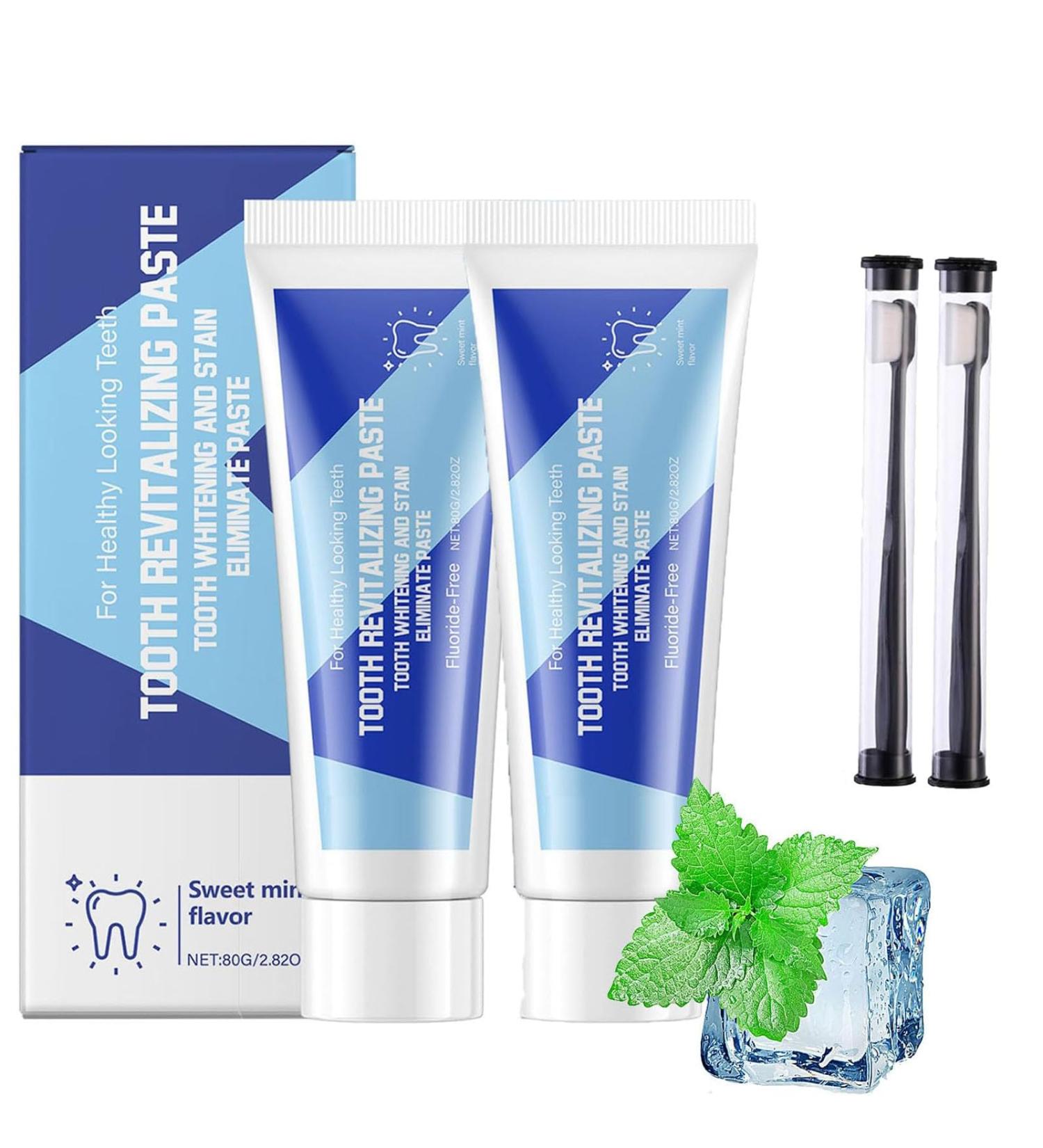 Akcmins Natural Whitening Toothpaste Akcmins Repair Toothpaste Whitening Niacinamide Toothpaste Deep Cleaning and Fresh Breath Removes Teeth Stains (2pcs) - Buy Online on GoSupps.com