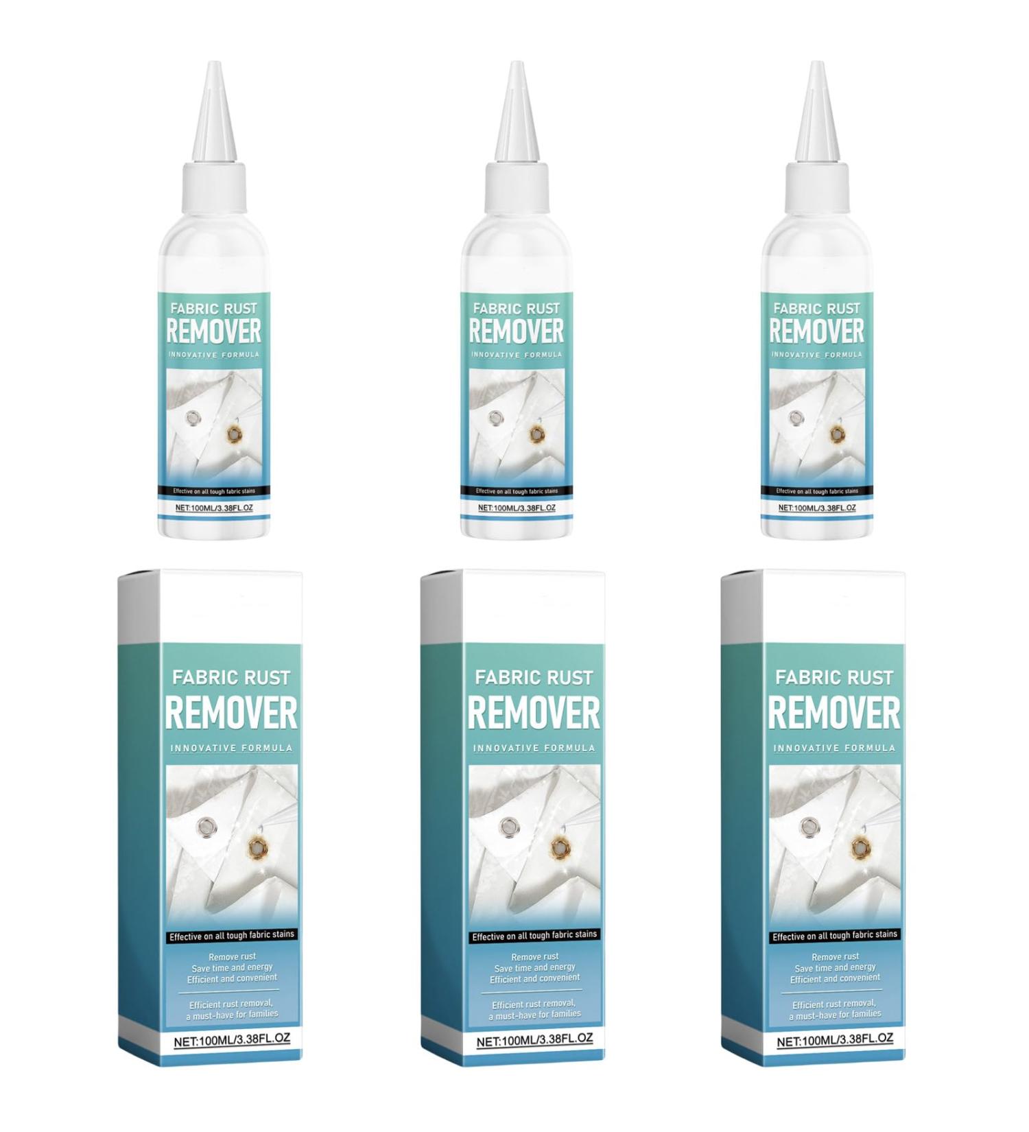 Fabric Rust Remover Easy to Use Rust Stain Eliminating for Fabrics 100ml Mild and Effective Cleaner 3PCS - Buy Online on GoSupps.com