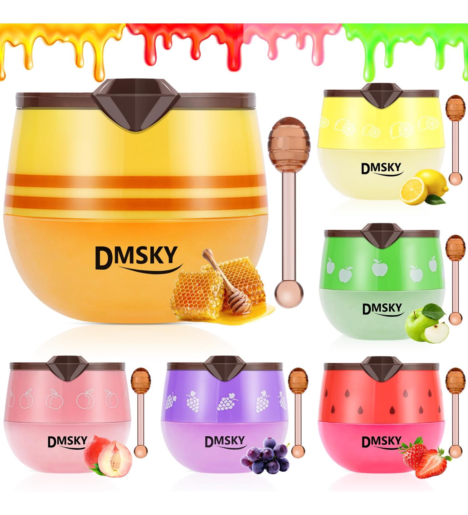 DMSKY 6 PCS Bee Lip Balm Lip Mask Honey Pot,Valentines Day Gifts,Propolis Lip Mask Overnight Moisturizing Lip Balm with Stick,Sleeping Lip Mask Prevention Dry & Cracked,Galentines Day Party Favors Strawberry & Green Apple &  - Buy Online on GoSupps.com