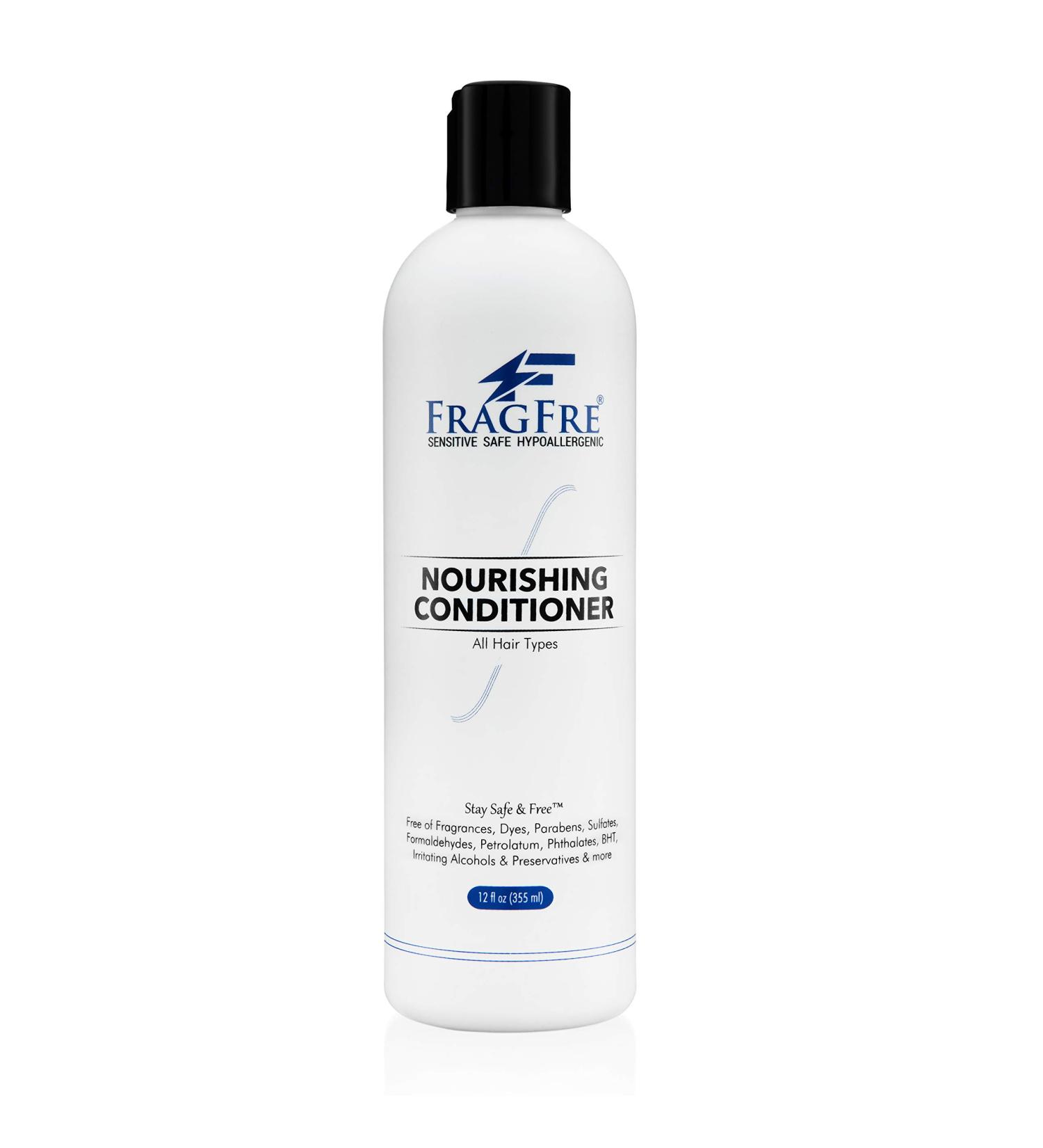 FRAGFRE Fragrance Free Conditioner 12 oz - Hypoallergenic & Parabens Free - For Sensitive Skin - Deep Conditioning - Vegan & Gluten Free - Buy Online on GoSupps.com