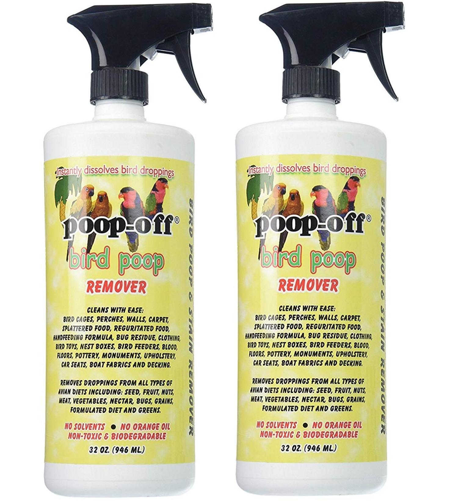 Poop-Off Bird Poop Remover Sprayer 32oz - Pack of 2 - Buy Online on GoSupps.com