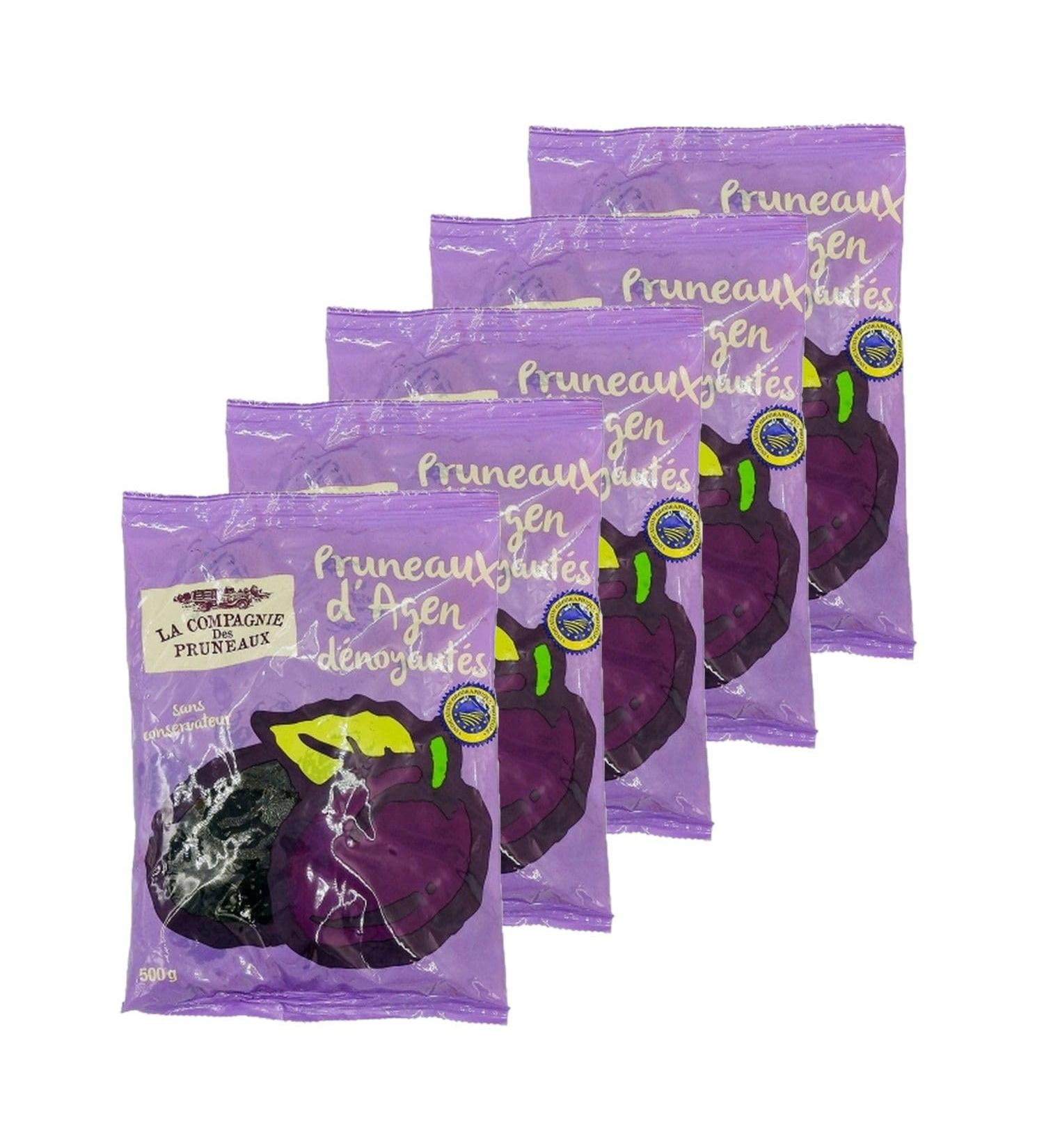  La Compagnie des Pruneaux Pack of 5 Pitted Agen Prunes - PGI - Bag 500 g - Buy Online on GoSupps.com
