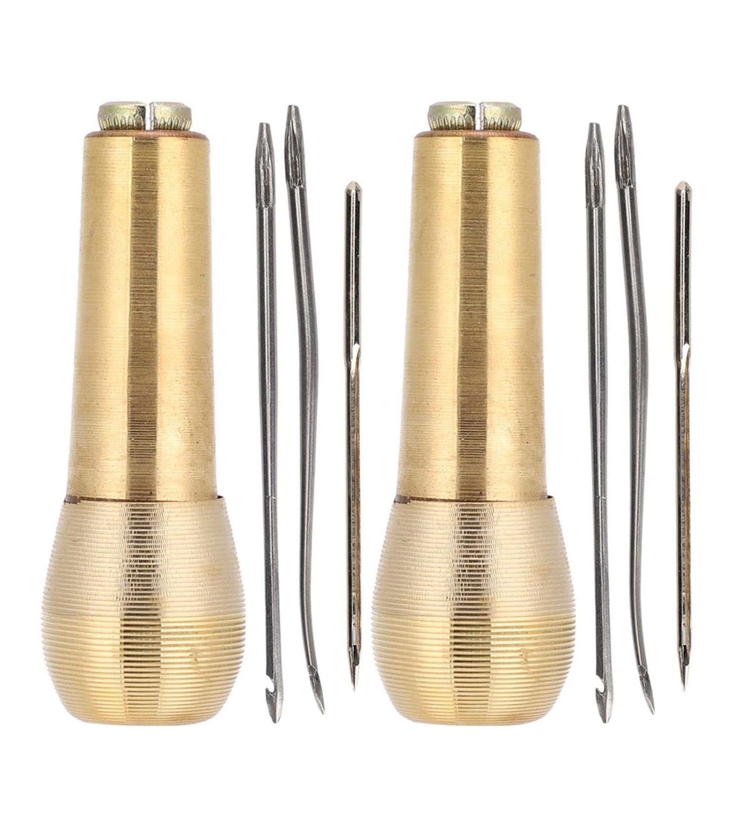 Copper Handle Sewing Awl Set - Leather Craft Stitcher Tool (2 Pack) - Buy Online on GoSupps.com