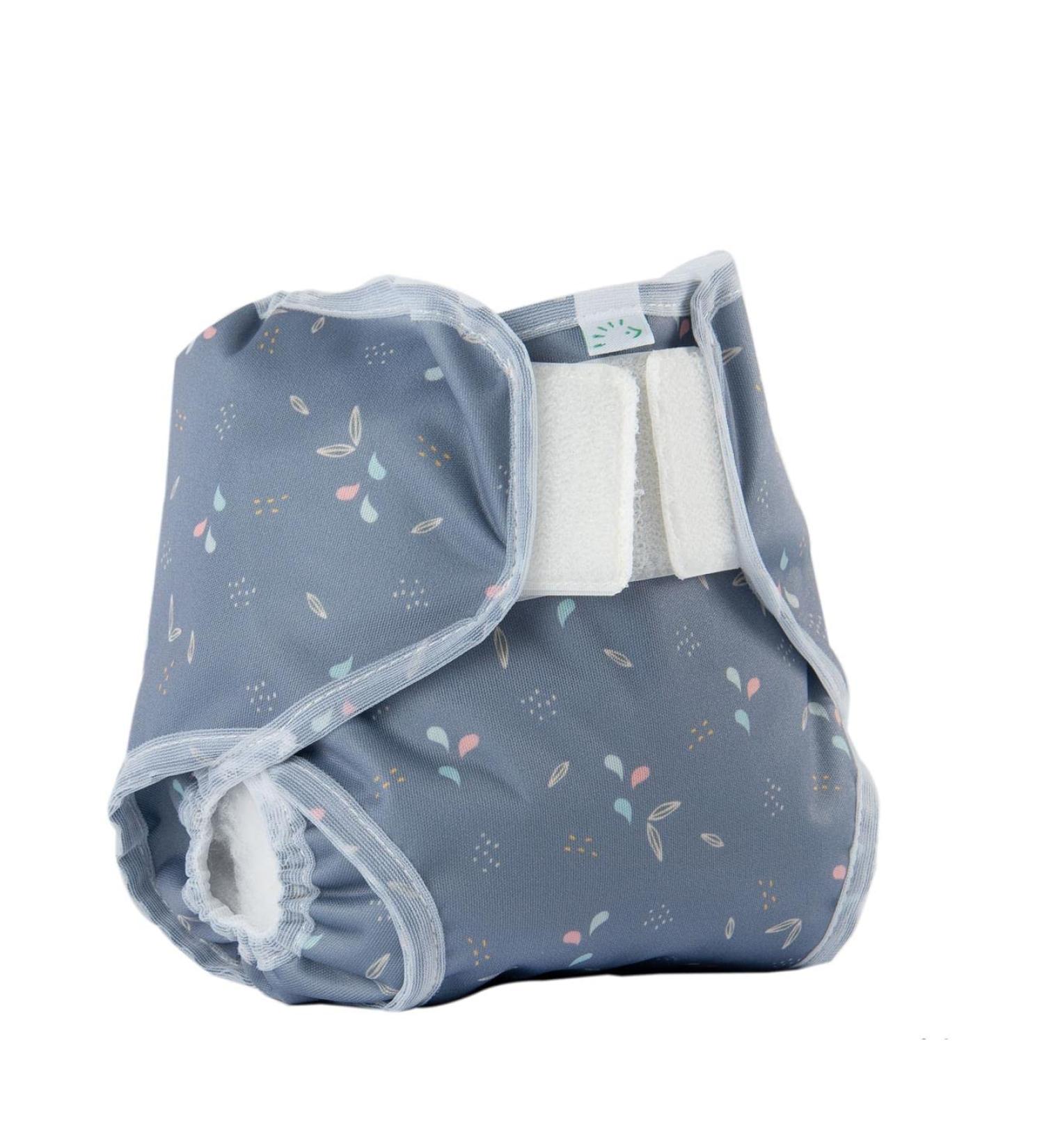 Popollini PopoWrap Blossom breathable diaper cover velcro fastening with leak protection (L - 9-15 kg)
