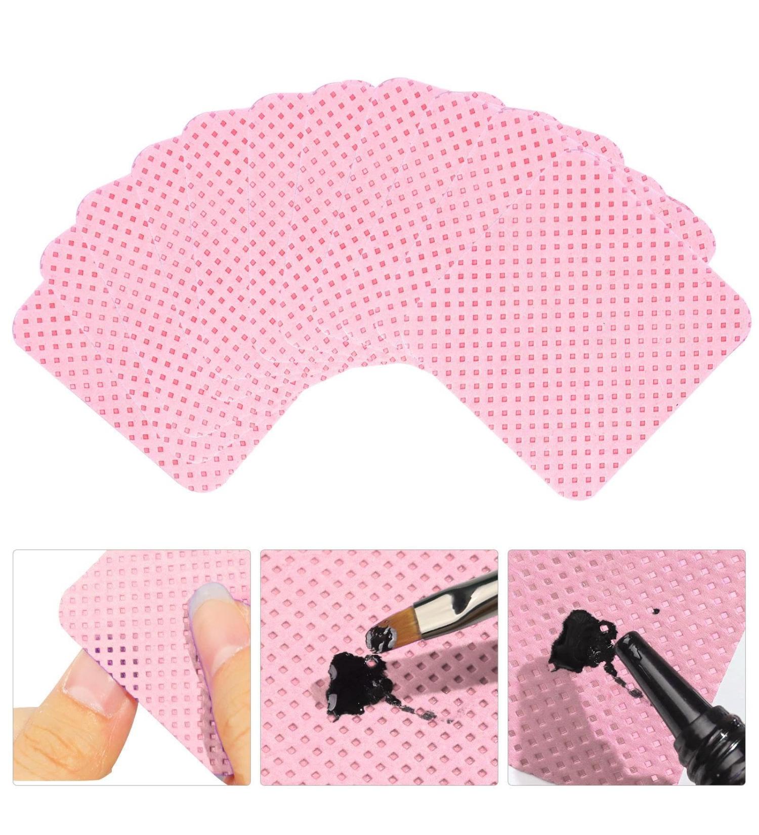 lint free nail wipes nail polish remover pads nail polish remover wipes nail polish remover wipes cleaning wipes soft square lint free collar wipes - Buy Online on GoSupps.com