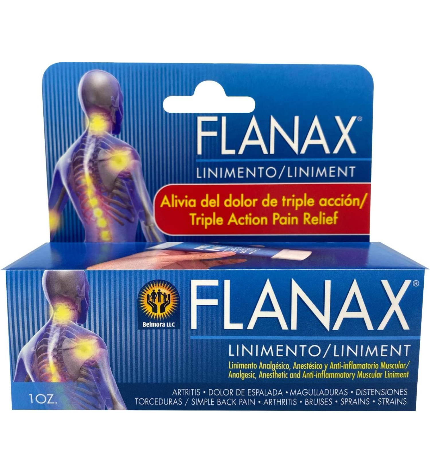 Flanax Pain Relief Cream Fast Acting Ointment for Muscle Aches Back Pains and Strains Helps Reduce Inflammation and Improve Athletic Performance 1 oz - Buy Online on GoSupps.com