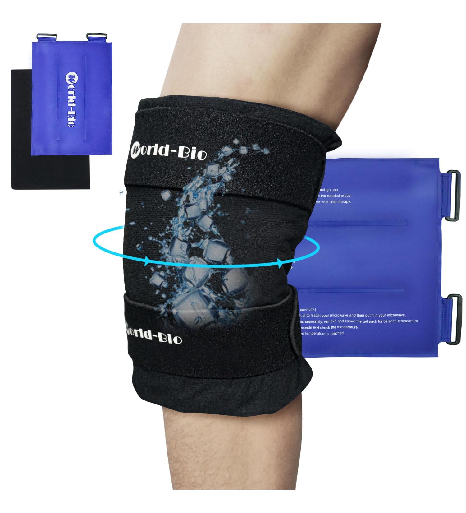 Knee Cooling Pads & Gel Pillows - Reusable Cold Warm Compress for Sports Injuries | 25x35cm | Pain Relief & Muscle Recovery - Buy Online on GoSupps.com