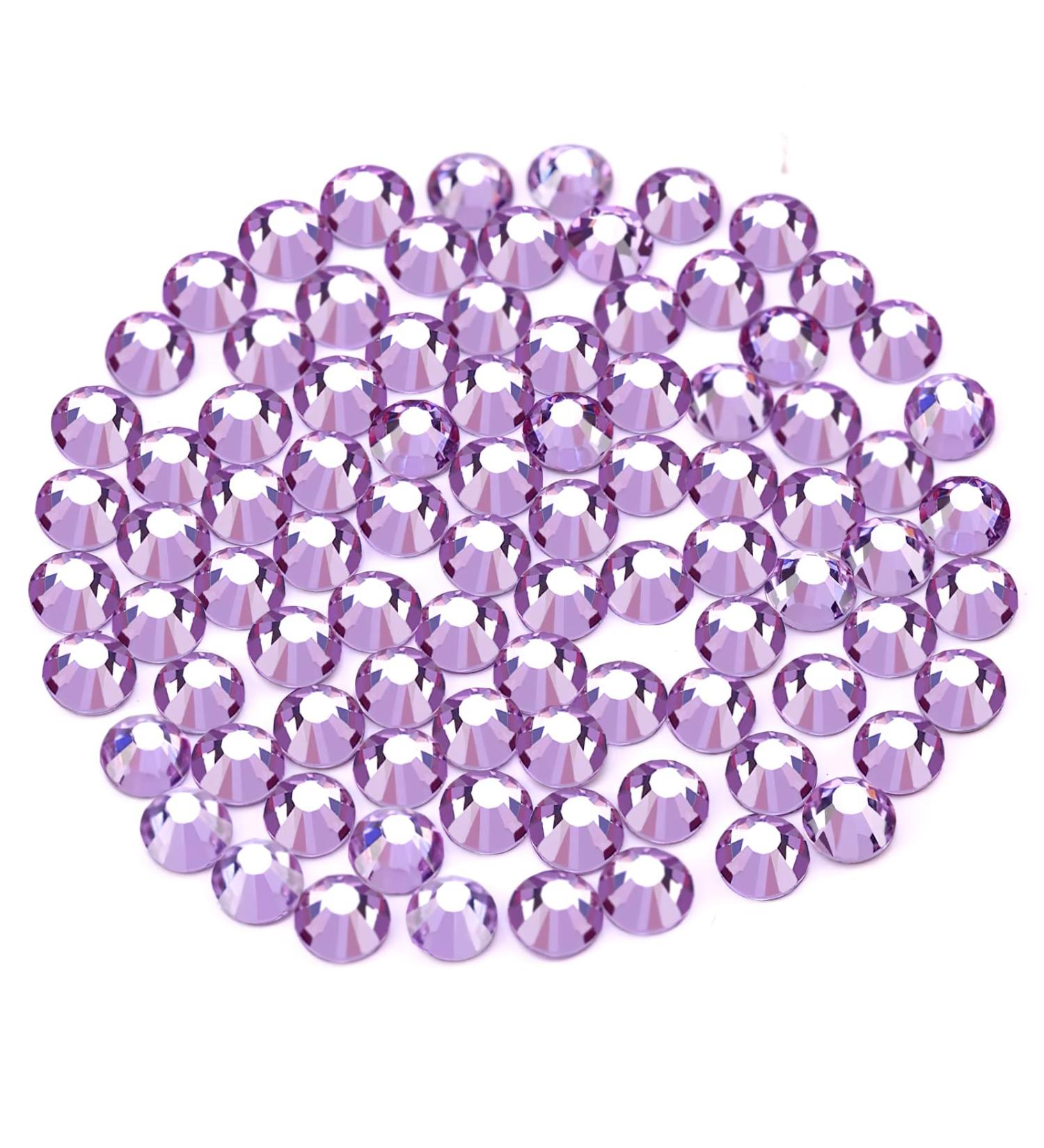 Yhmq 2160pcs Rhinestones & Nail Crystals Amethyst SS20 (4.6mm & 4.8mm) for Stunning Nail Art - Buy Online on GoSupps.com