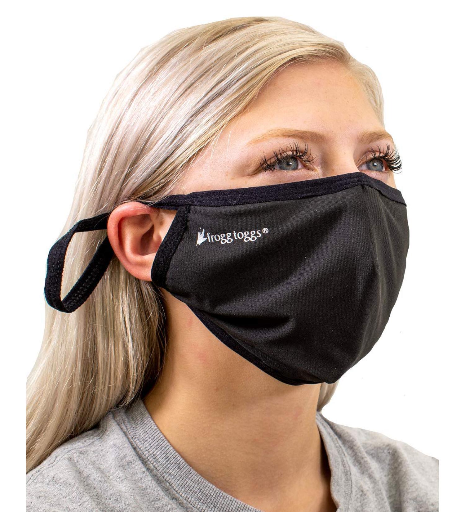 FROGG TOGGS Micro Chilly Face Mask 3 Pack - Black One Size | Cool & Comfortable UV Protection for Outdoor Activities - Buy Online on GoSupps.com