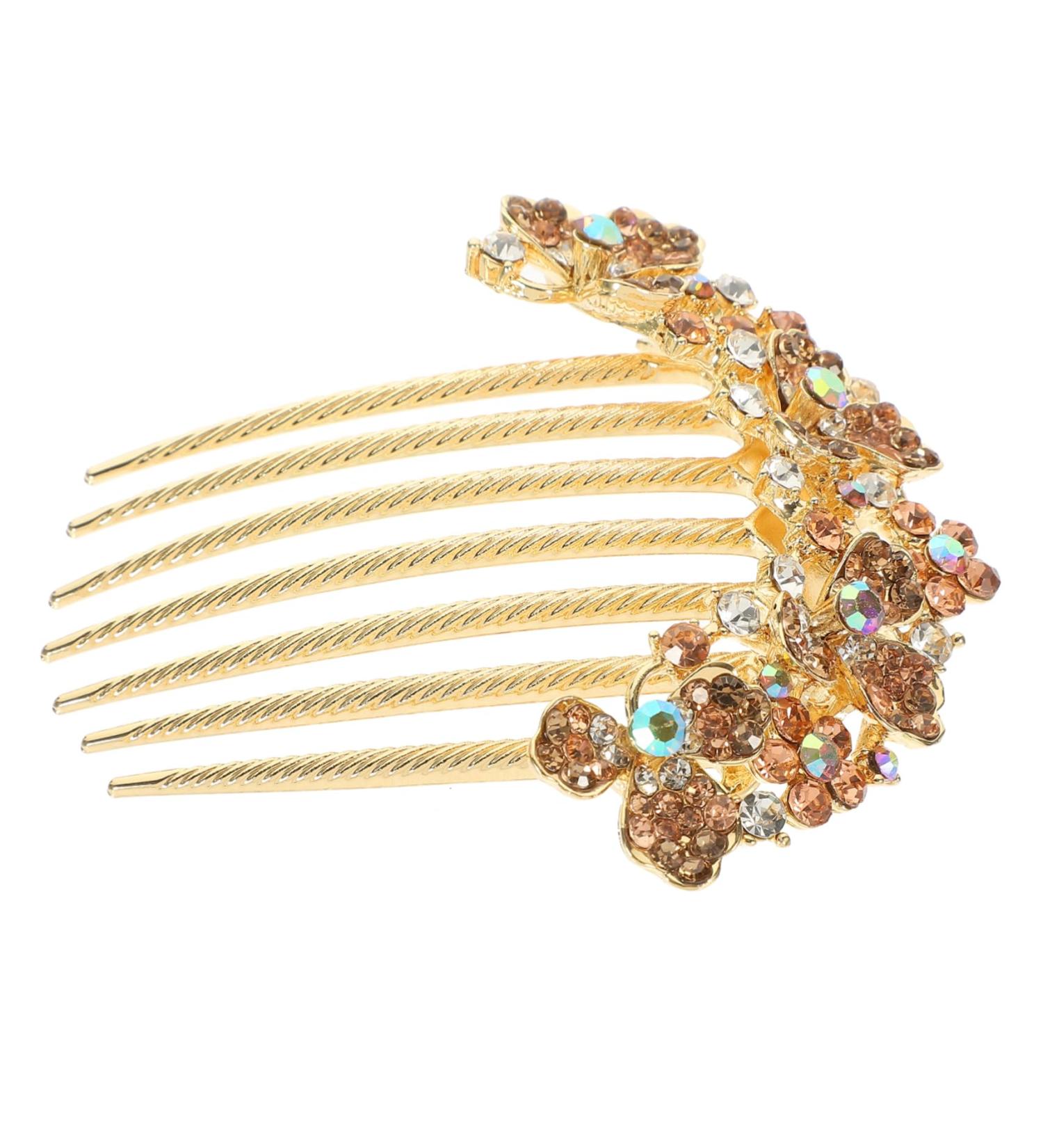 minkissy Hair Jewelry Rhinestone Hair Accessories Rhinestone Hair Side Comb Hair Side Combs Hair Combs for Women Accessories Diamond Hair Accessories Miss Wedding Back of Head Rhinestones - Buy Online on GoSupps.com