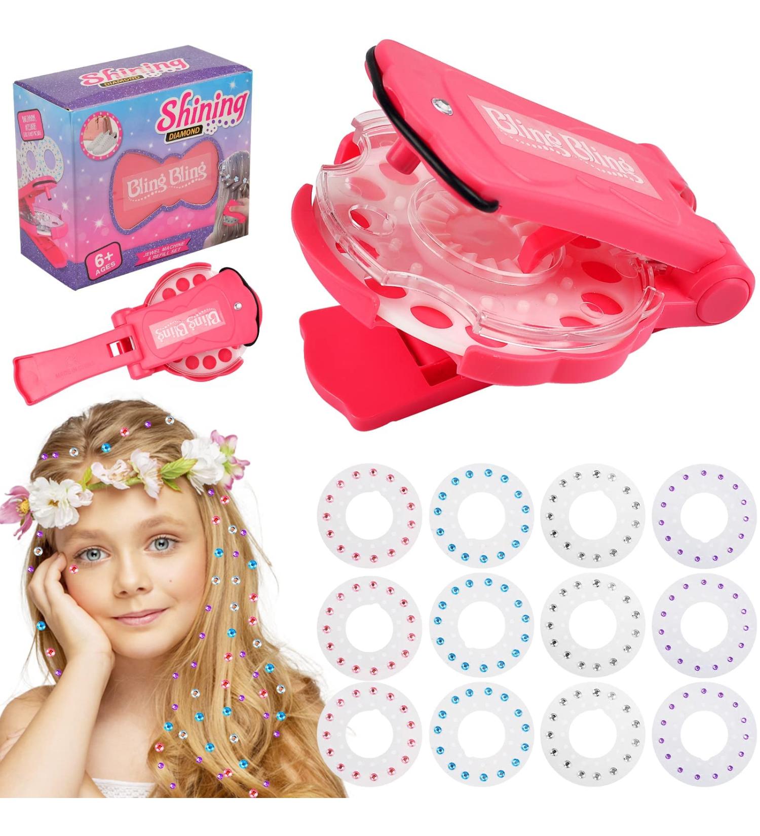 Hair Gem Stamper Deluxe Set - 180 Hair Gems - Ultimate Styling Tool for Girls, Kids, and Women - Buy Online on GoSupps.com