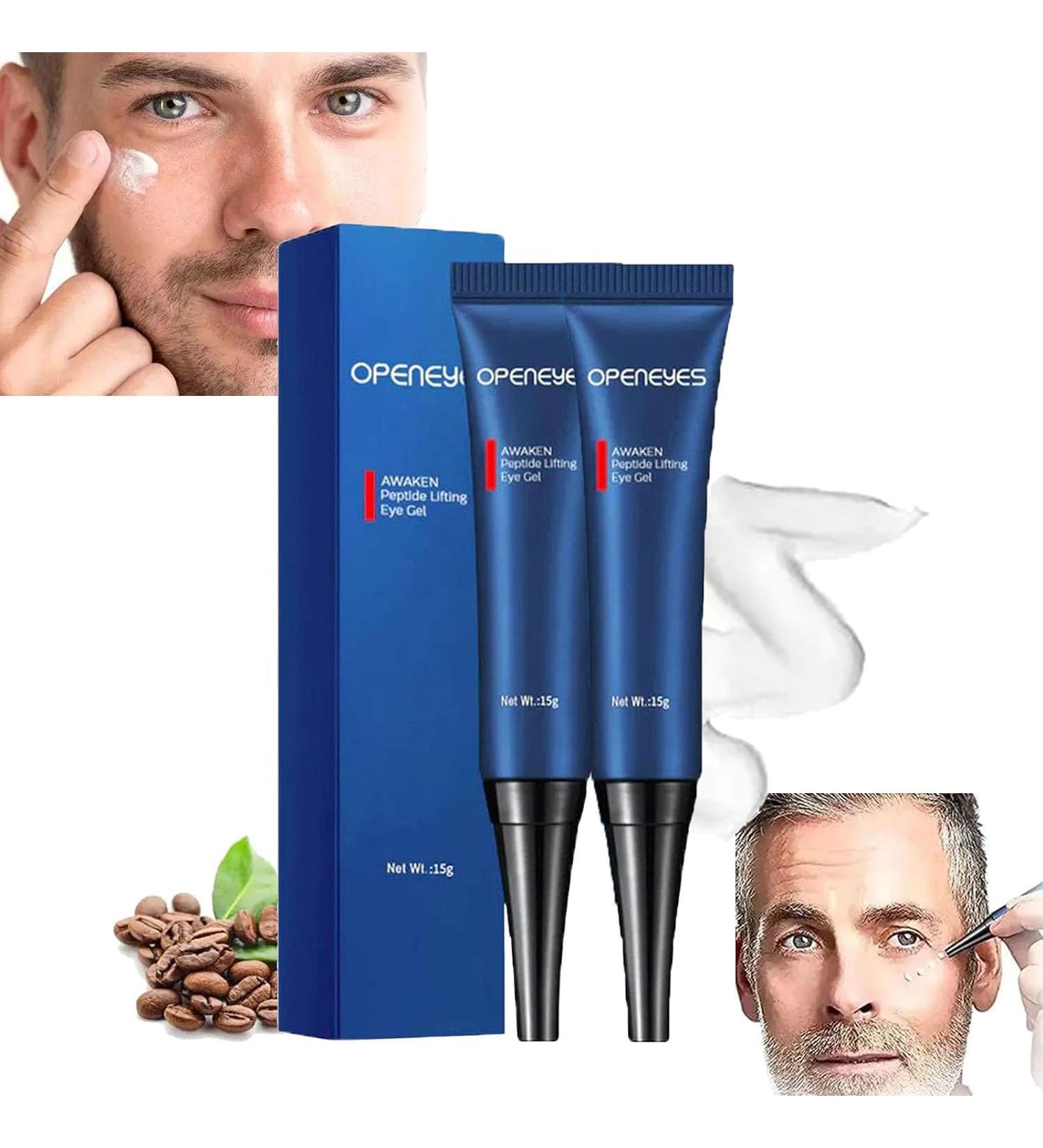 Openeyes Rejuvenating Eye Lift Gel for Men & Women | Peptide Lifting Eye Gel (2PCs) - Awaken Your Eyes  - Buy Online on GoSupps.com