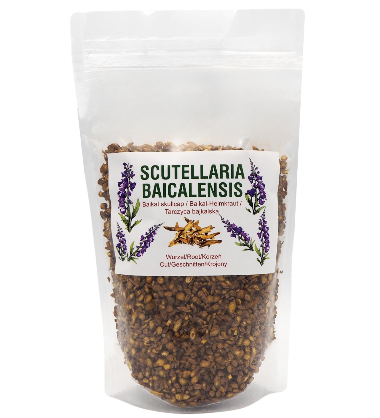 Racine de Scutellaire du Ba kal Coup e 500 g - Scutellaria baicalensis BIOactifs Flavono des - Buy Online on GoSupps.com