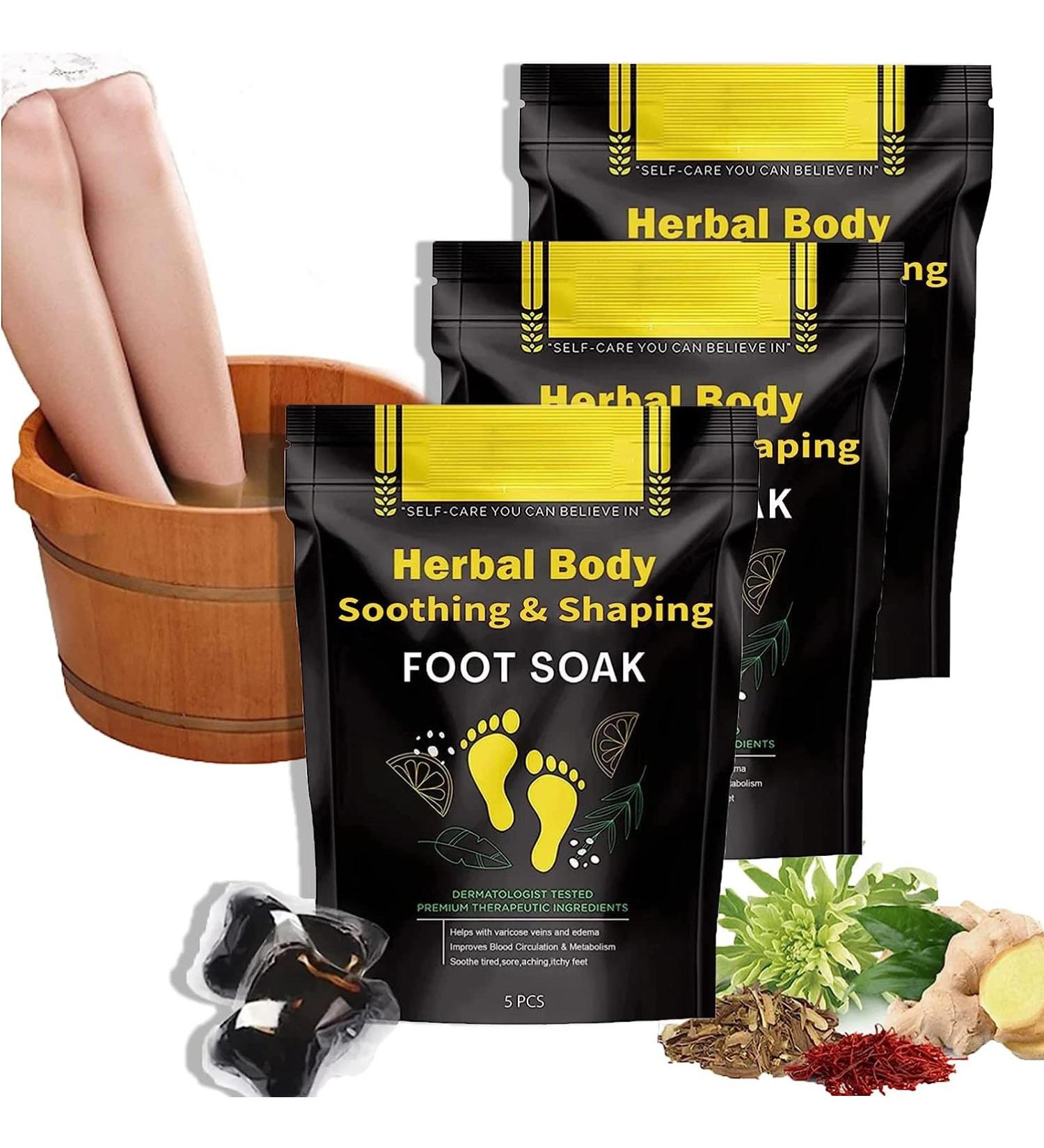 Herbal Detox&Shaping Cleansing Foot Soak Beads Slimwe Body Detox Foot Soak Relieve Foot Pressure and Improve Sleep (3 Box) - Buy Online on GoSupps.com