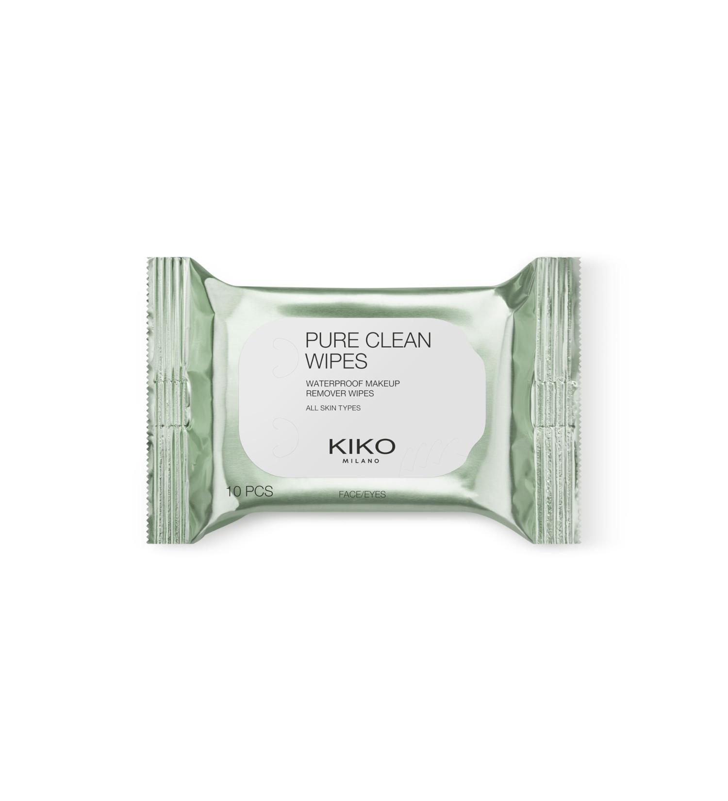 KIKO Milano Pure Clean Wipes Mini Mini Make-Up Remover Wipes For The Face Eyes And Lips
