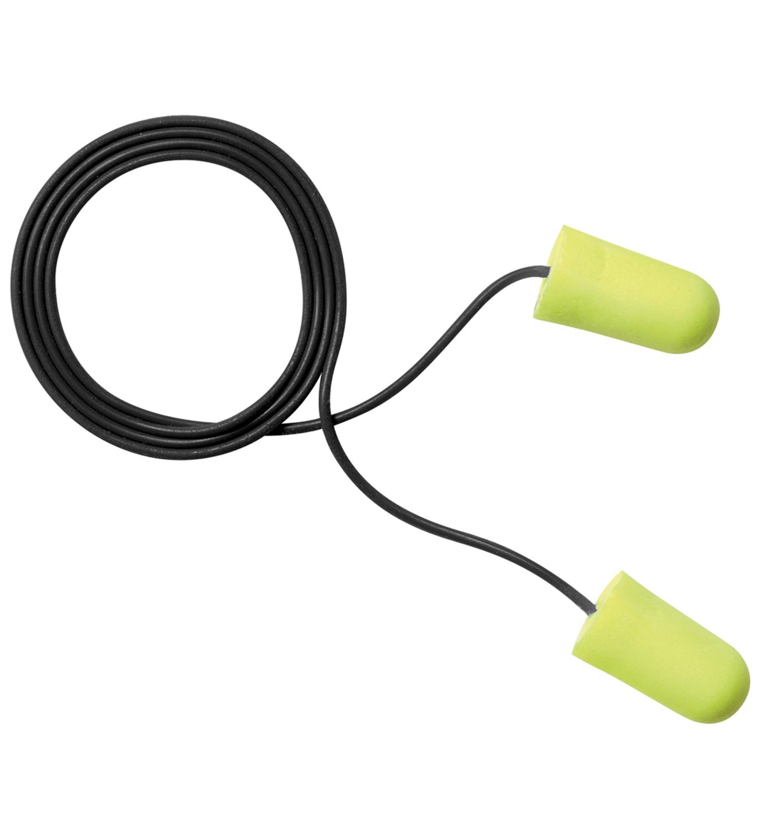 3M E-A-Rsoft Metal Detectable Soft Foam Earplugs  Corded  32 Nrr  Poly Bag  200 Pairs/box