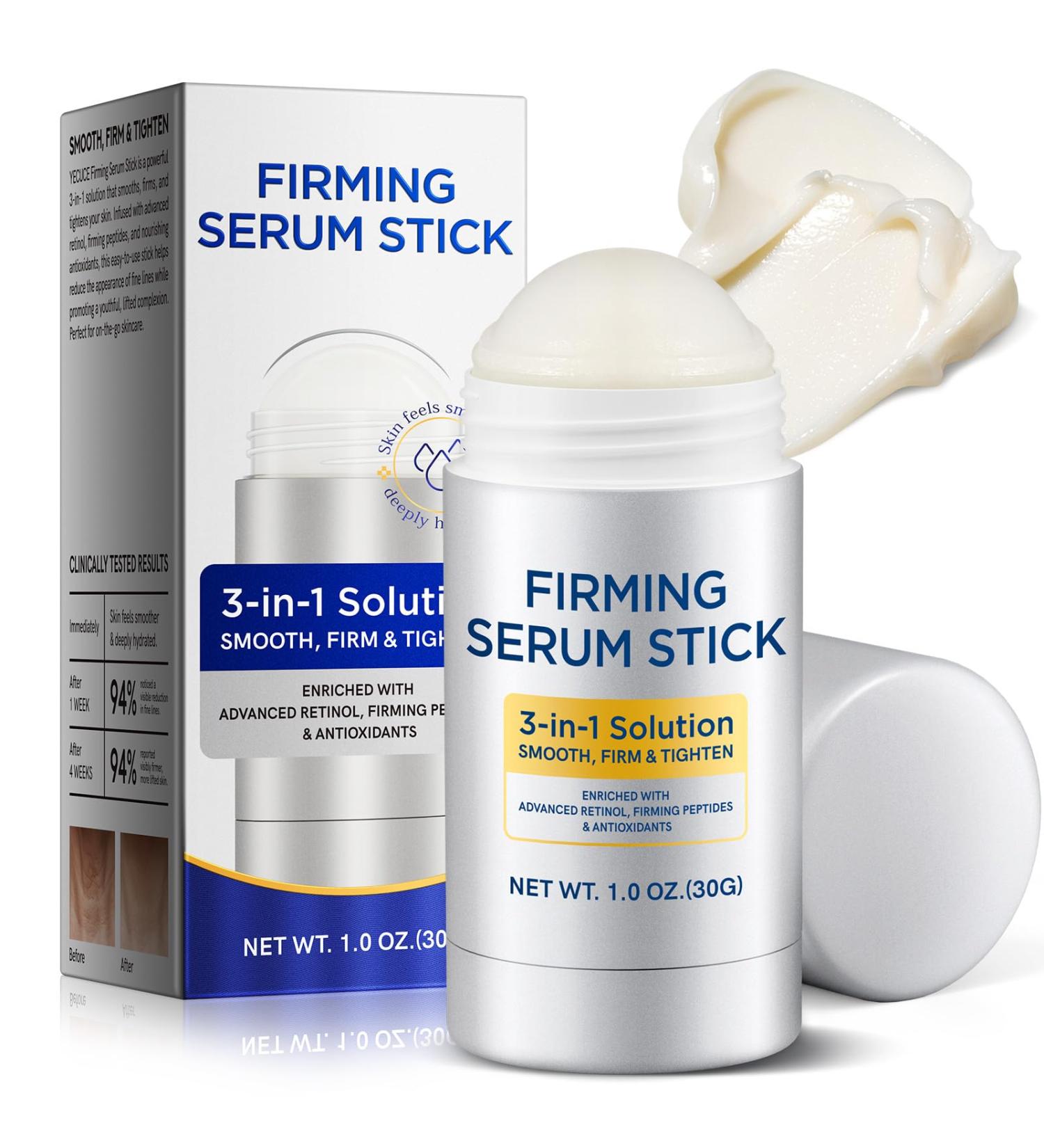 Advanced Retinol Firming Serum Stick for Women 3-in-1Retinol Face Stick Tighten and Firm Face & Neck Smoothes Fine Lines and Wrinkles Reduces Wrinkles Anti Aging Repair for All Skin Types - Buy Online on GoSupps.com