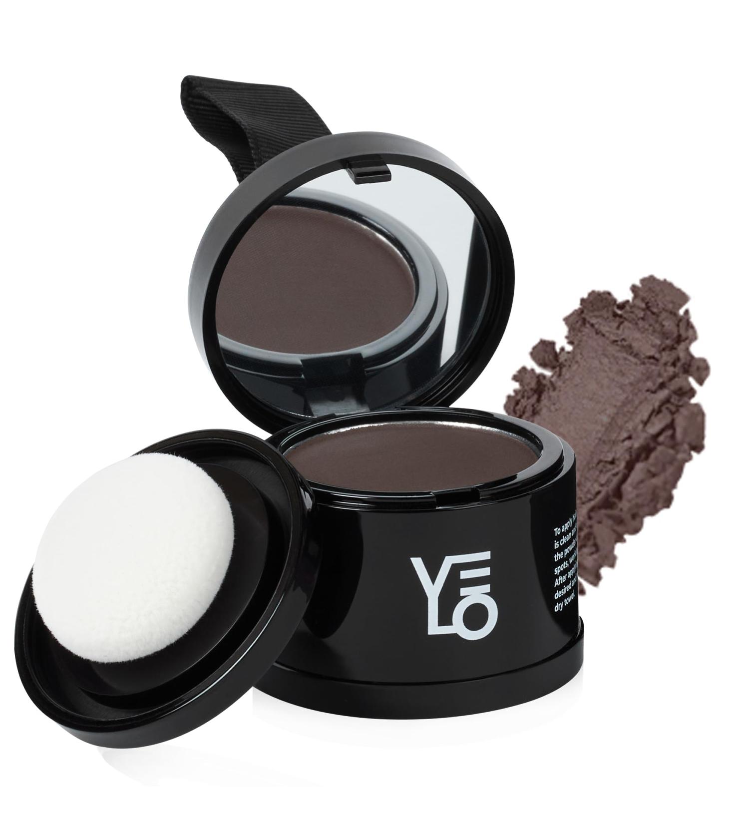 VELO Hairline Powder | Conceal Thinning Hair & Gray Roots | Stain-Proof Fibers for Men & Women - Dark Brown - Buy Online on GoSupps.com