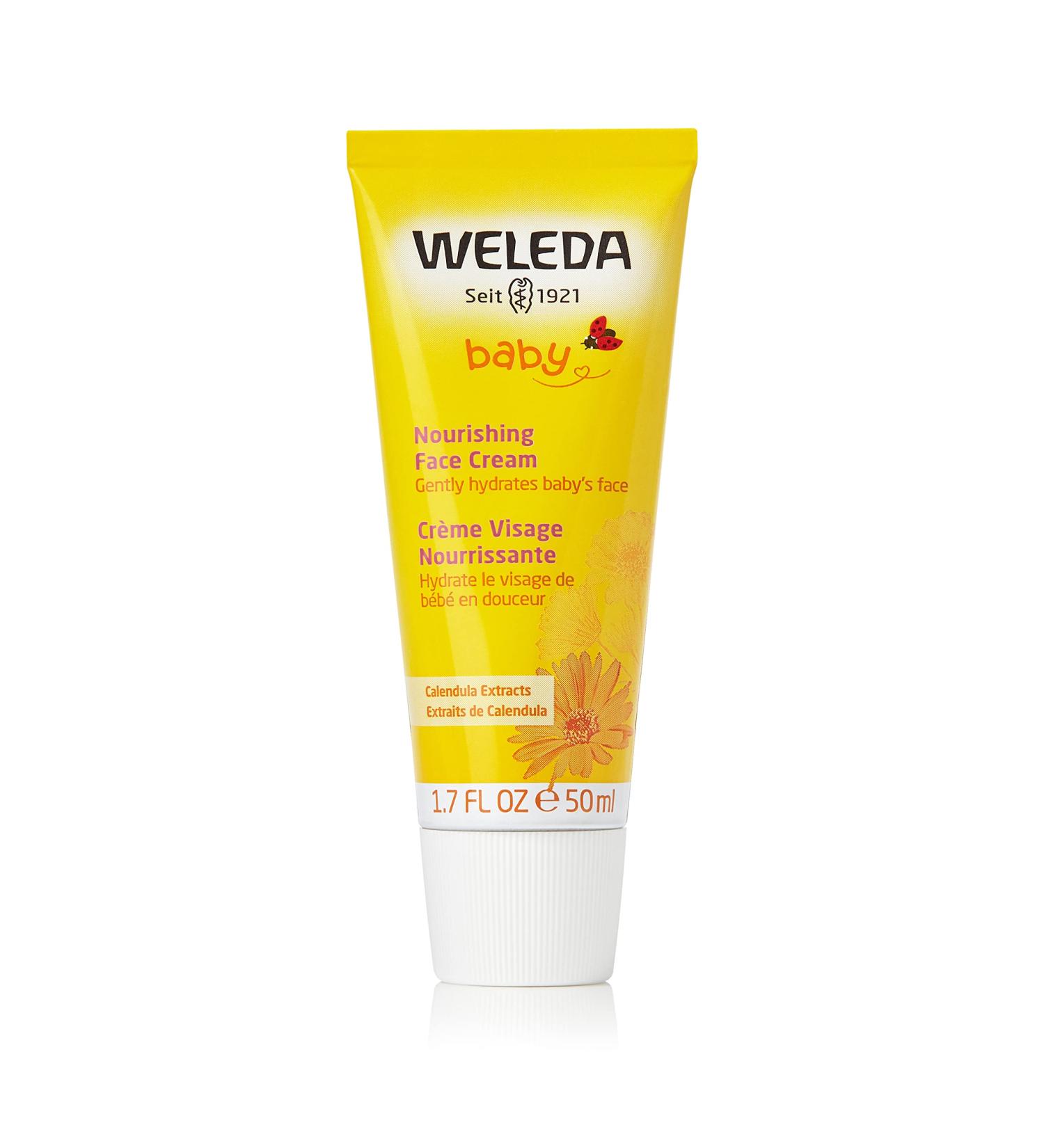 Weleda Baby Calendula Nourishing Face Cream - 1.7 fl oz Plant Rich Moisturizer - Buy Online on GoSupps.com
