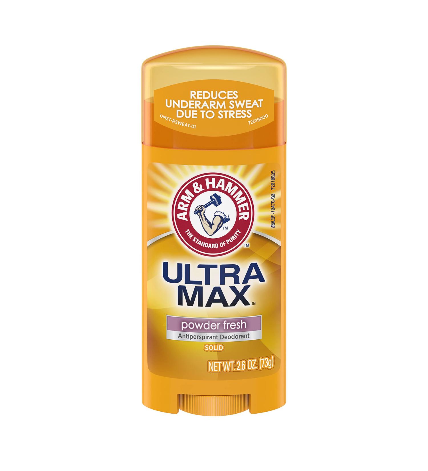 ARM & HAMMER ULTRAMAX Anti-Perspirant Deodorant Solid - Powder Fresh 7-Pack (2.60 oz) | Long-Lasting Protection International Shipping Available - Buy Online on GoSupps.com