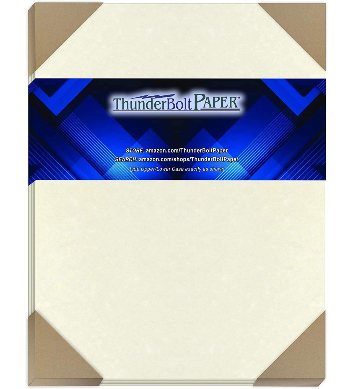 50 Soft White Parchment Paper Sheets - 8x10 inches - 60lb Weight - Vintage Old Parchment Semblance - Buy Online on GoSupps.com
