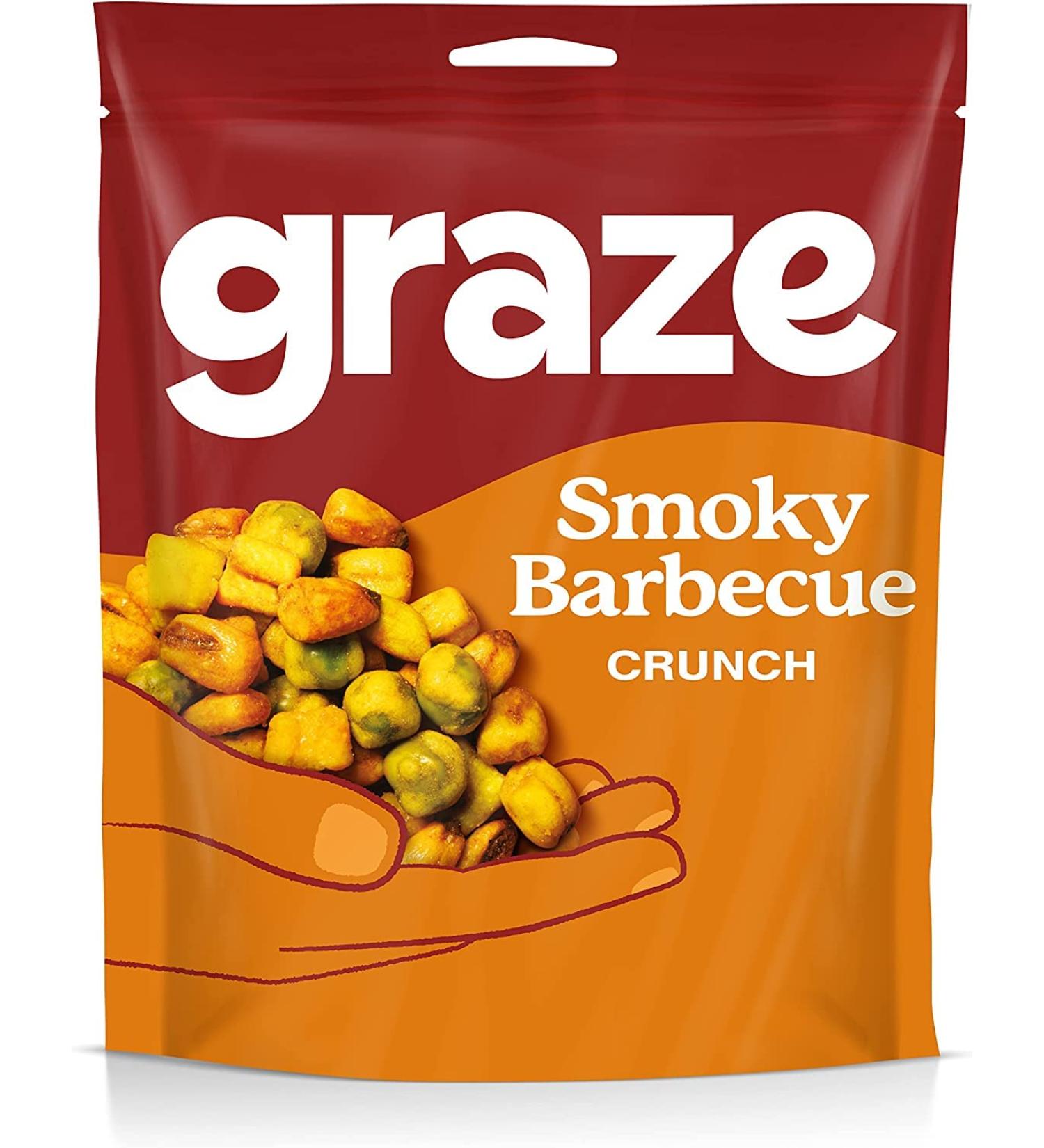 Graze Healthy Snacks - Smoky BBQ Crunch Mixed Sharing Snacks 100g Barbecue - Buy Online on GoSupps.com
