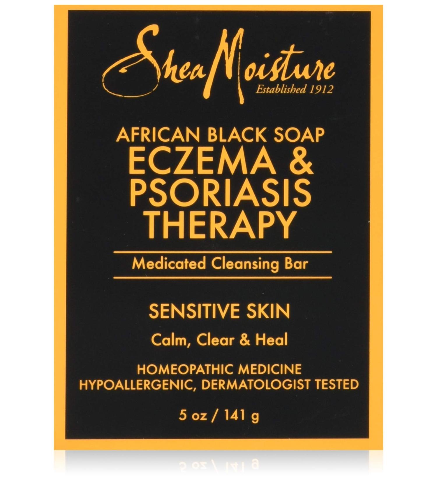 SheaMoisture African Black Soap Eczema Therapy Bar Soap with Shea Butter 5 oz (141 g)