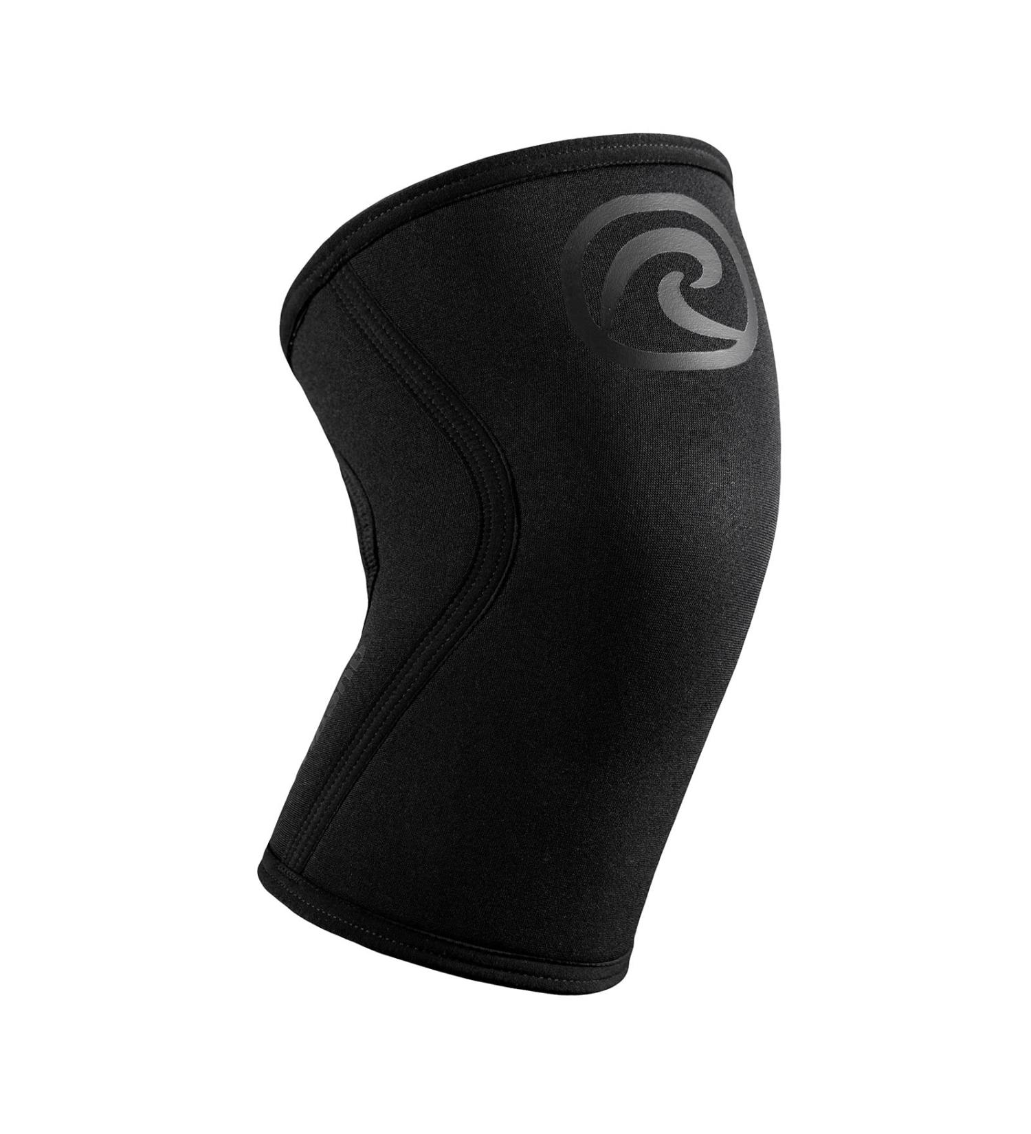Rehband Kniebandage 7mm Neoprene | Flexible Non-Slip Knee Sleeve for Kraftsport & Fitness | Carbon/Black | Optimal Support for Men & Women - Buy Online on GoSupps.com