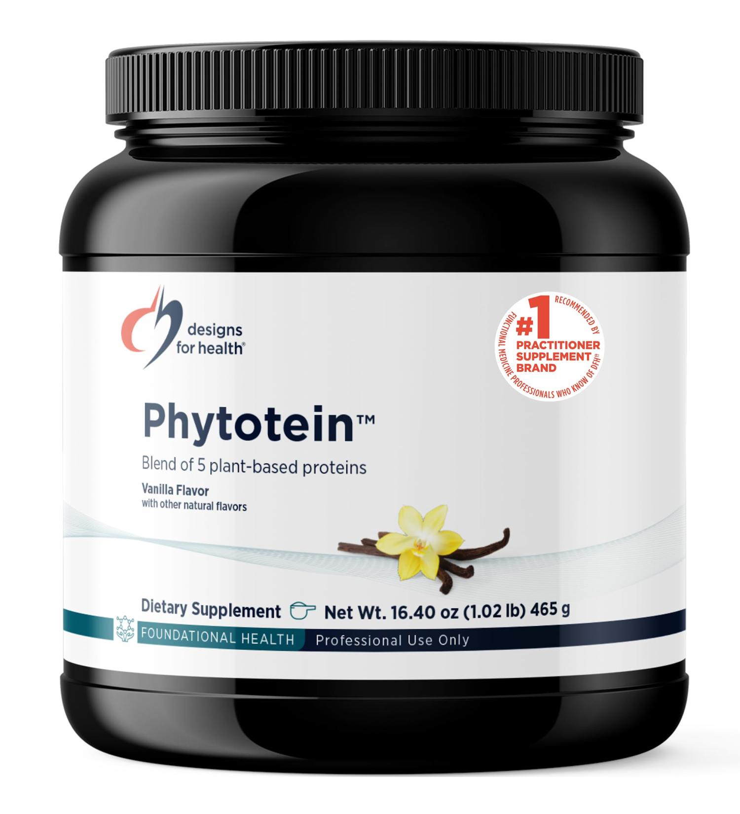 Designs for Health Phytotein Vegan Protein Powder - 20g Organic Rice Sacha Inchi Pumpkin Seed Sunflower Seed & Pea Protein Powder Blend - Creamy Texture Vanilla Plant Protein (465g) Vanilla 1.02 Ounce (Pack of 1) - Buy Online on GoSupps.com