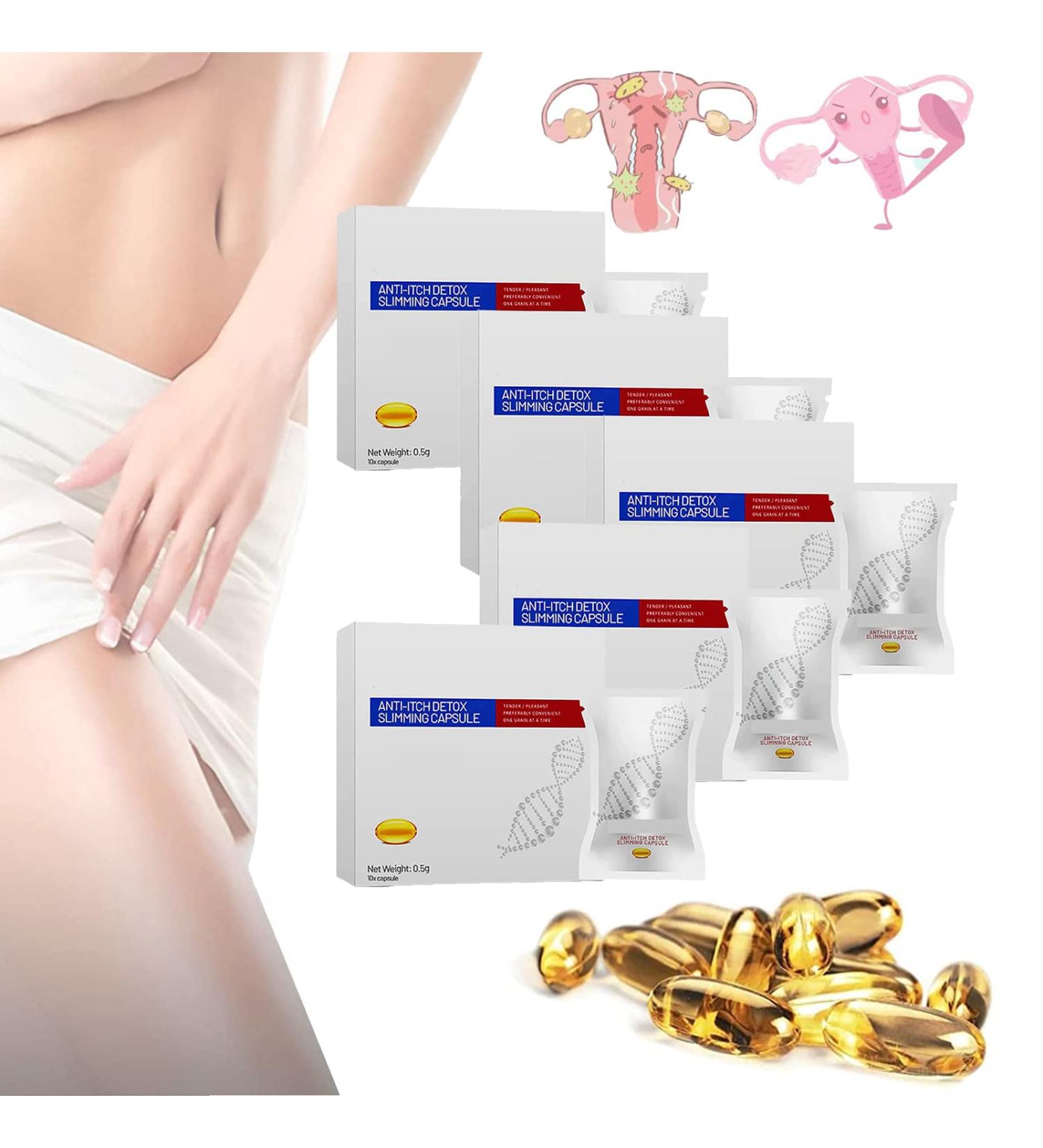LONGLUAN Soothe&Slim Anti-Itch Detox Slimming Capsule - Removes Odor, Instant Results (5Box) - Buy Online on GoSupps.com