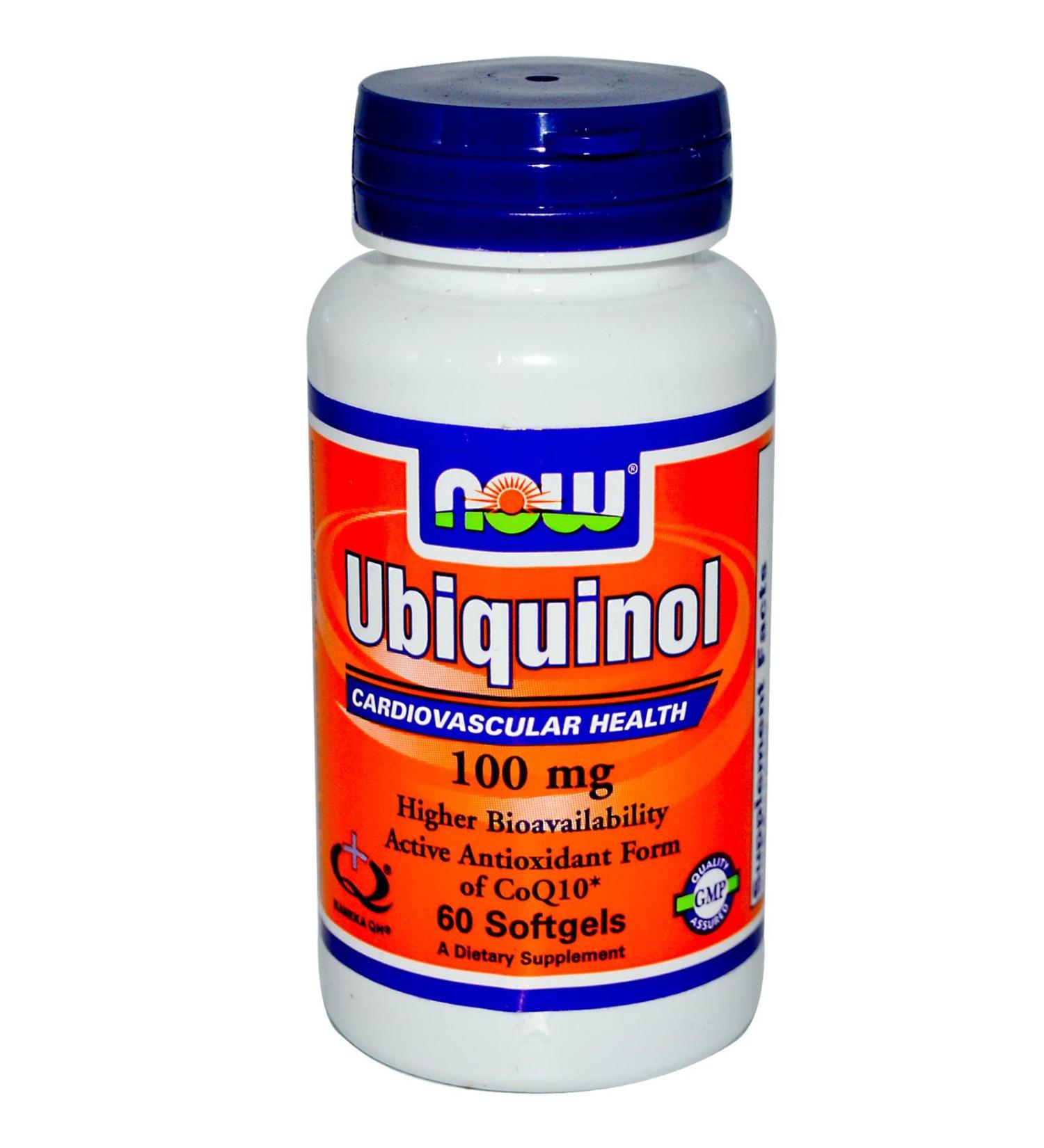Now Foods Ubiquinol 100 Milligrams 60 Sgels