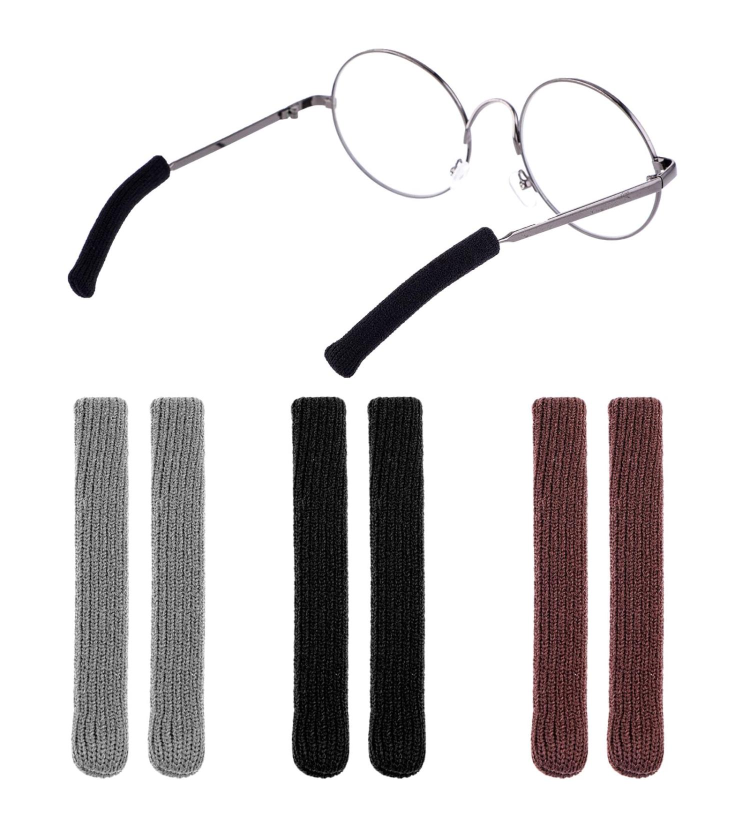 Buy Wllhyf 3 Pairs Soft Elastic Knitted Cotton Glasses Ear Pillows | Anti-Slip Covers for Reading Glasses & Sunglasses - International Shipping Available - Buy Online on GoSupps.com