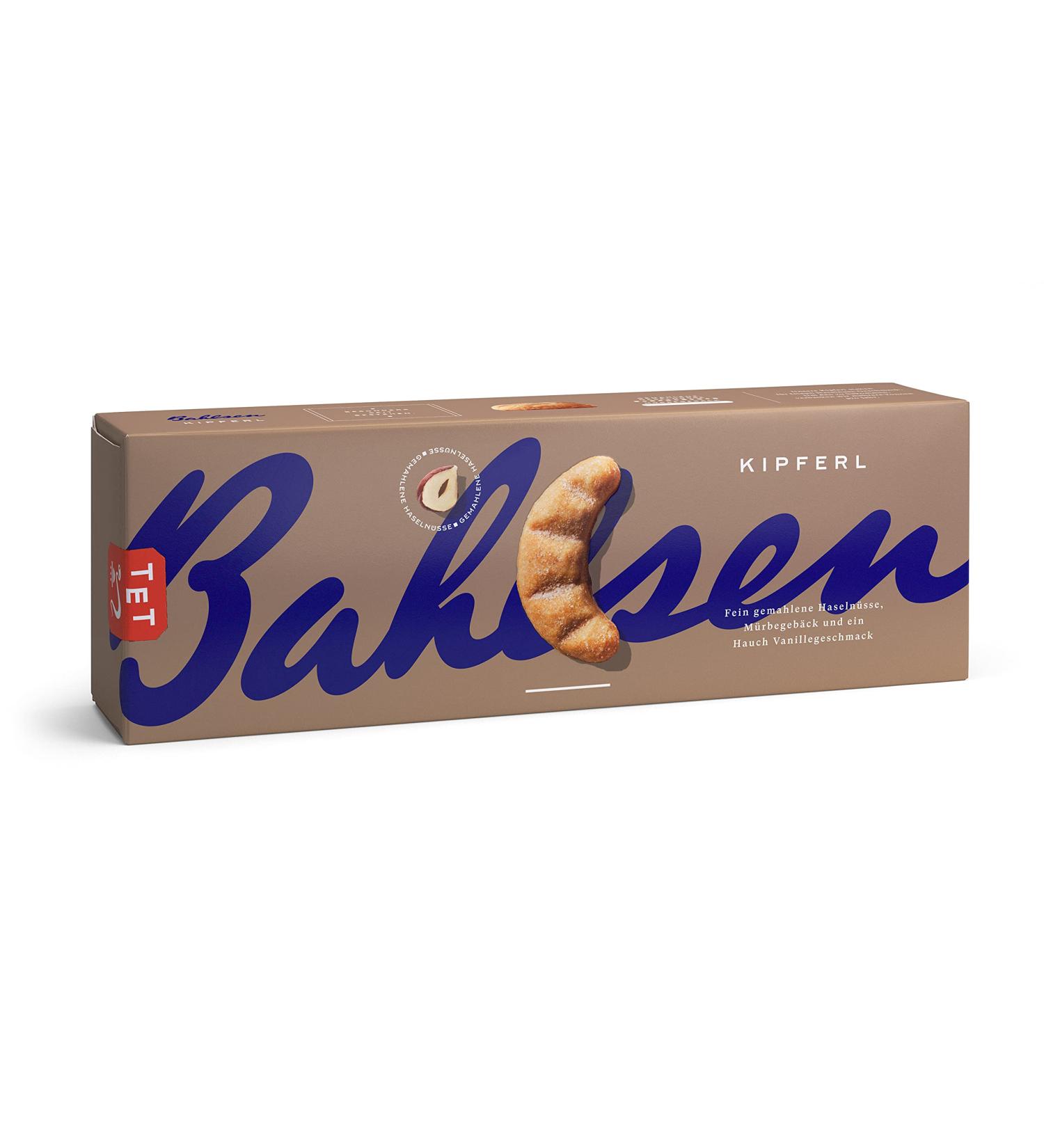 Buy Bahlsen Kipferl Shortcrust Biscuits with Hazelnuts - Vanilla Flavor 125g | International Shipping Available - Buy Online on GoSupps.com