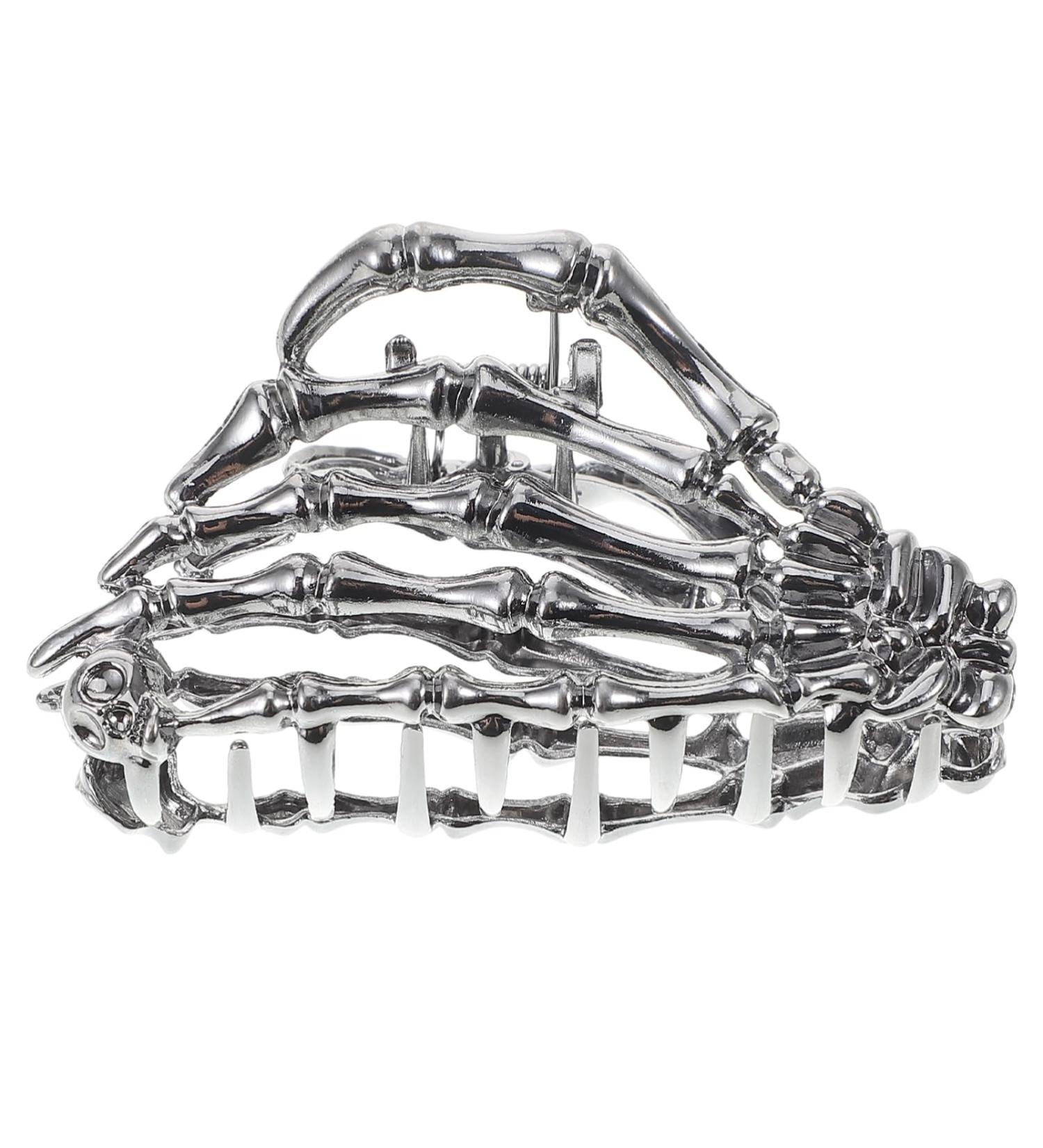 Beavorty Skeleton Metal Hair Clips Alloy Hair Clips Gunmetal Skull Metal Hair Clip Hair Styling Accessories for Thin Hair Punk - Buy Online on GoSupps.com