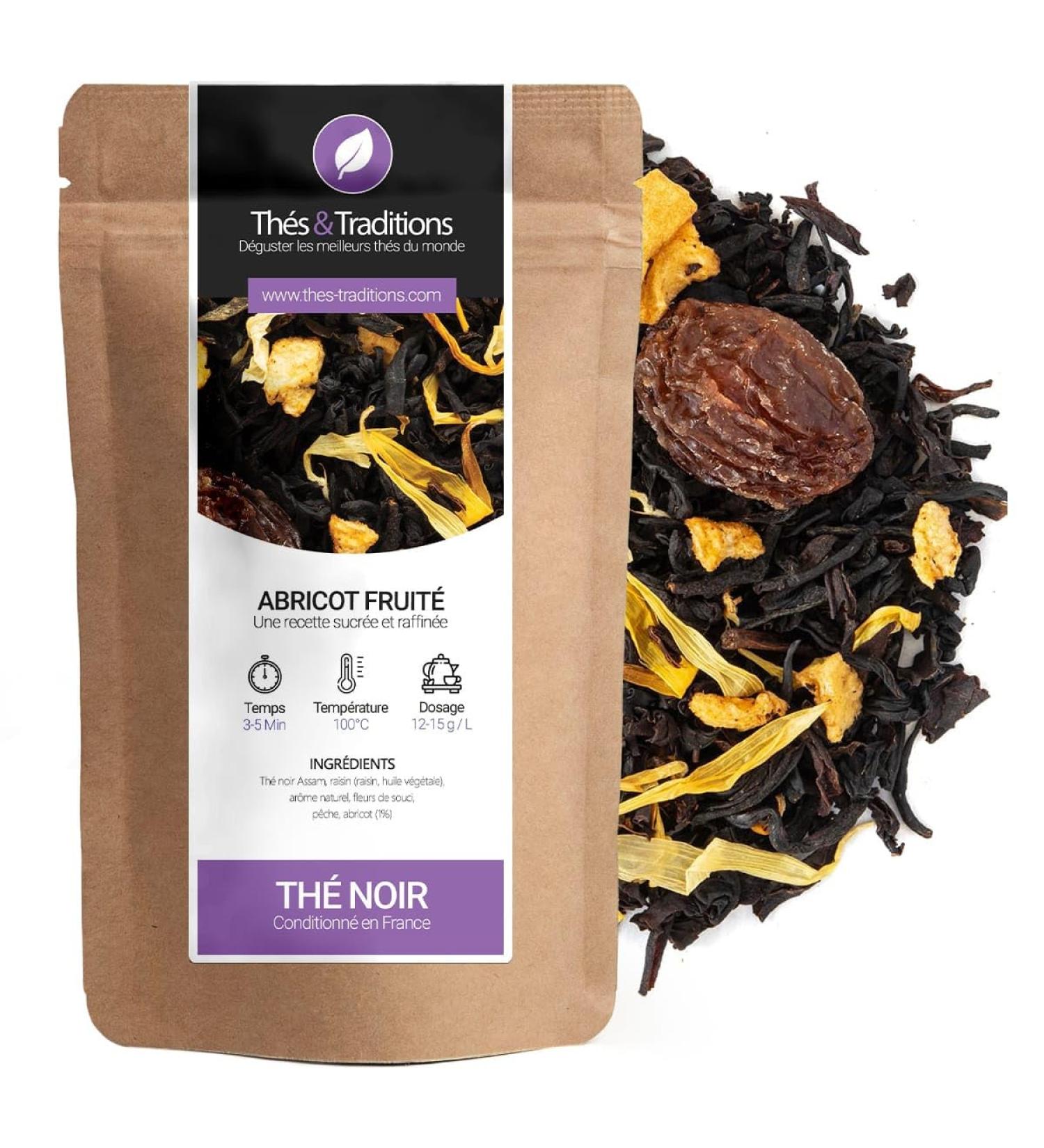  Th s & Traditions Th s & Traditions - Organic Fruity black tea and apricots | 100g - Buy Online on GoSupps.com