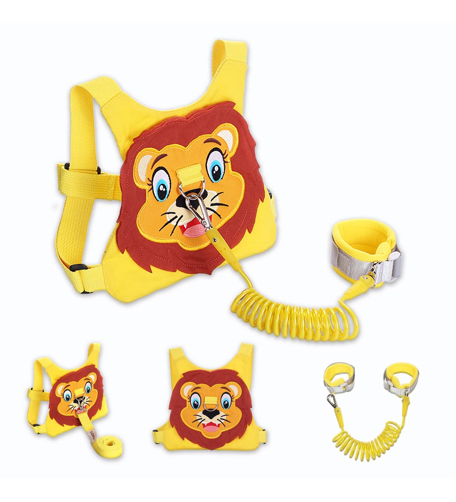 Yellow Toddler Leash & Anti-Lost Wristband Safety Harness for Boys - Pink Christmas Gift - Buy Online on GoSupps.com