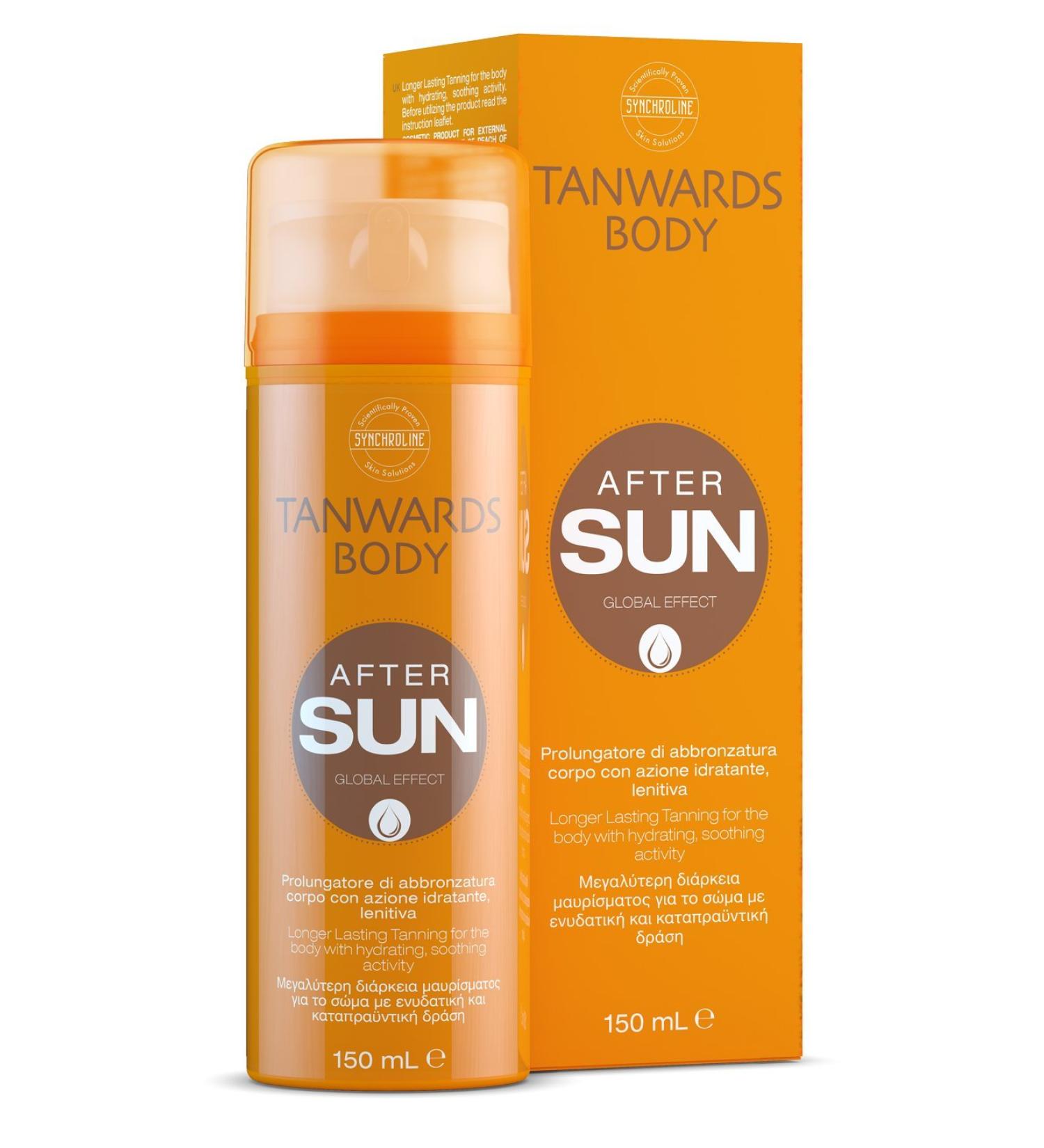 General Topics Synchroline Tanwards Body After Sun Body Cream 150 ml with Ceramides Xylitol Tyrosine and MSM for Hydration AntiAging and Extended Tanning Made In Italy Aftersun 150 ml