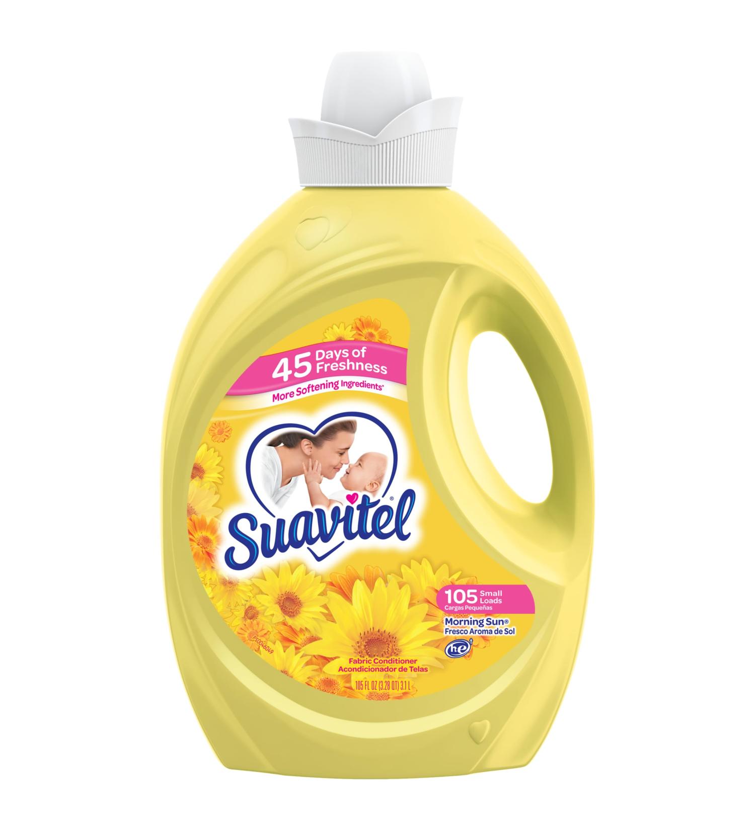Suavitel Fabric Softener Morning Sun 105oz - Softness & Freshness for All Fabrics | Buy Internationally - Buy Online on GoSupps.com