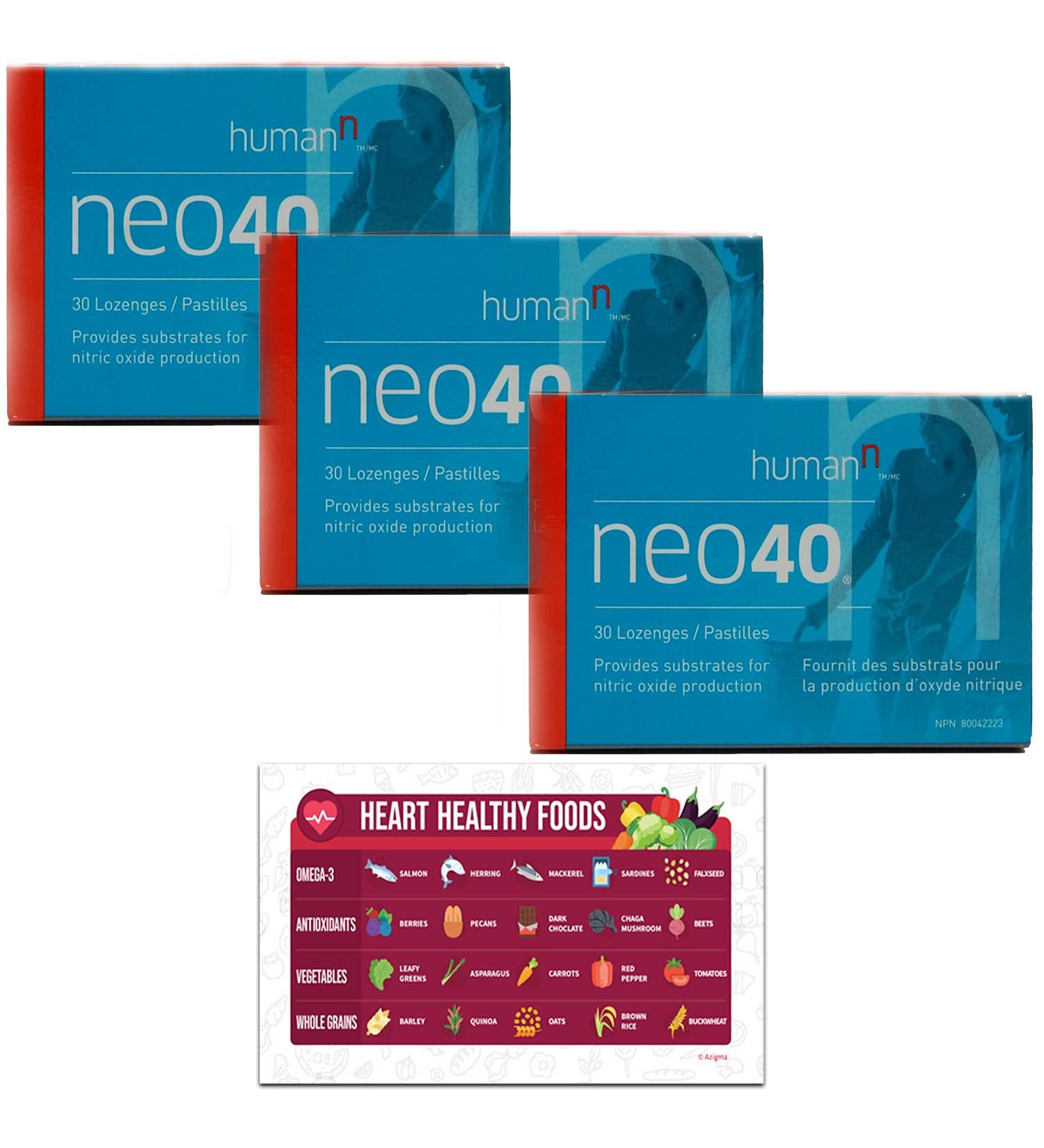 Neo40 Dietary Supplement Daily Heart and Circulation Support - 3 Pack - Buy Online on GoSupps.com