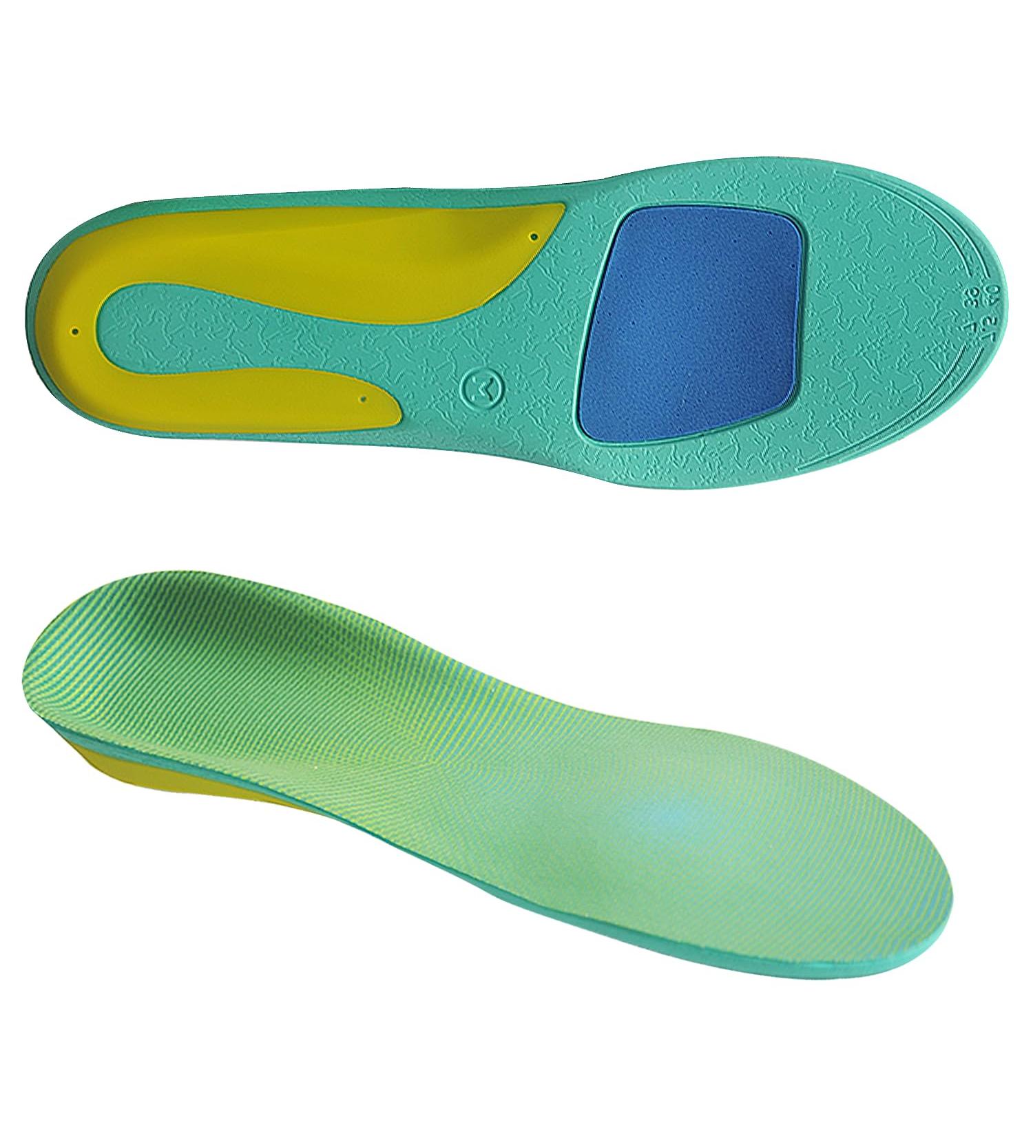 Orthotic Arch Support Insoles for Men & Women - Shock Absorption & Cushioning Inserts for Running & Work Boots - Trim-to-Fit - Buy Online on GoSupps.com