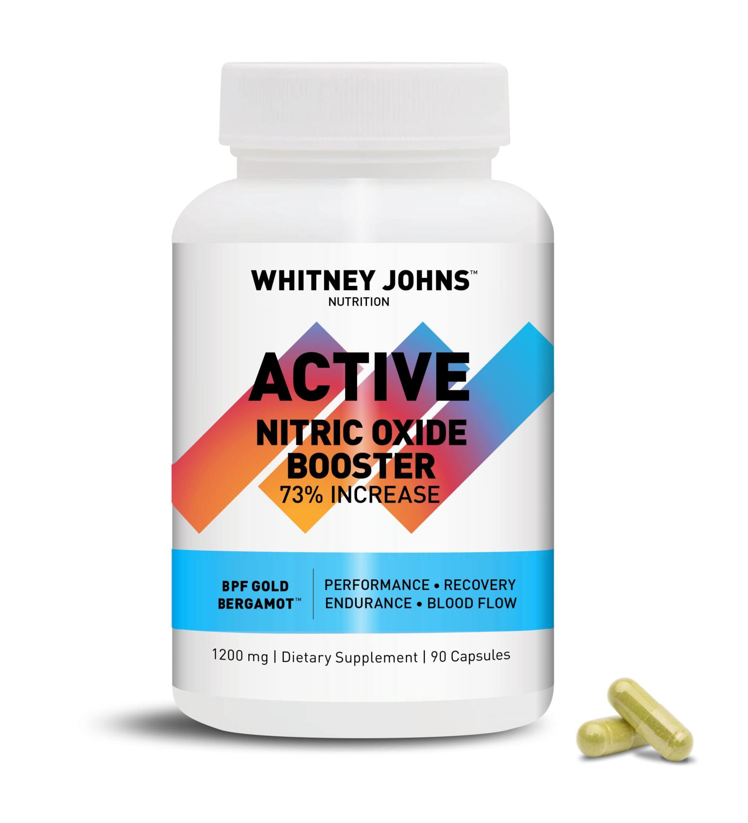 Nitric Active - Clinically Tested Nitric Oxide Booster for Natural Energy & Athletic Performance | 90 Caps | Boost Endurance & Workout Recovery Internationally Shipped - Buy Online on GoSupps.com