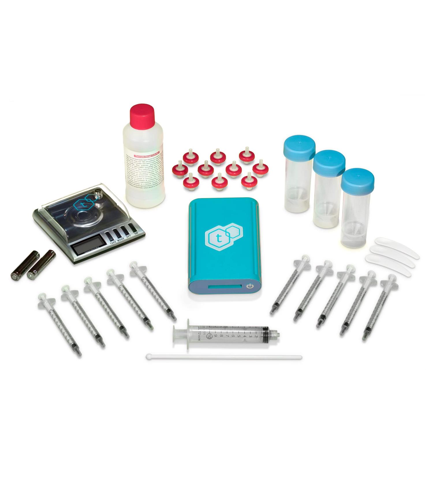 tCheck 2 Potency Testing Plus Kit | Home Potency Tester (Blue) with Expansion Pack | Test Oils, Infusions, Flower & More | tCheck 2 App Controlled | Easy Product Potency Analysis - Buy Online on GoSupps.com