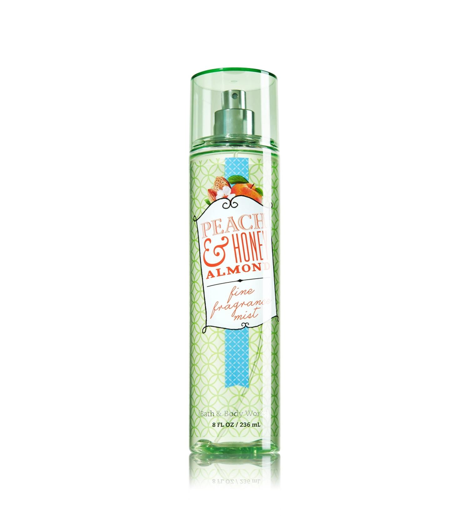 Bath & Body Works Fine Fragrance Mist Peach & Honey Almond 8oz