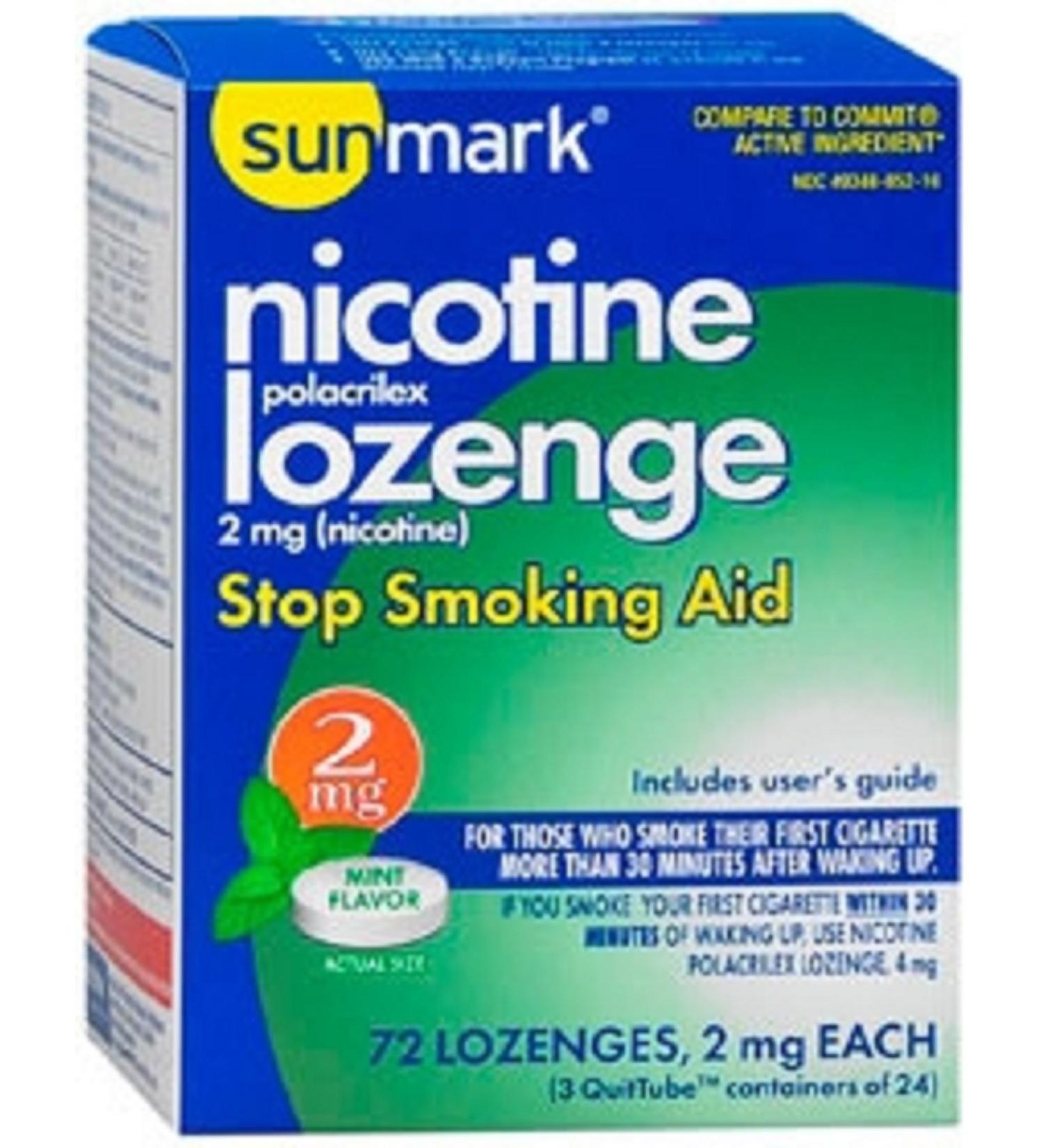 MCK85212700 - Mckesson Brand Stop Smoking Aid sunmark 2 mg Strength Lozenge