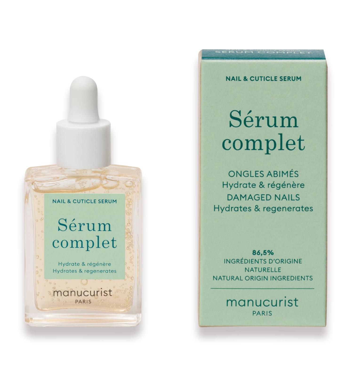 Manucurist Complete Serum Care for Damaged Nails and Cuticles - Hydrating and Regenerating Formula - Non-Greasy Gel Texture - 15ml - Buy Online on GoSupps.com